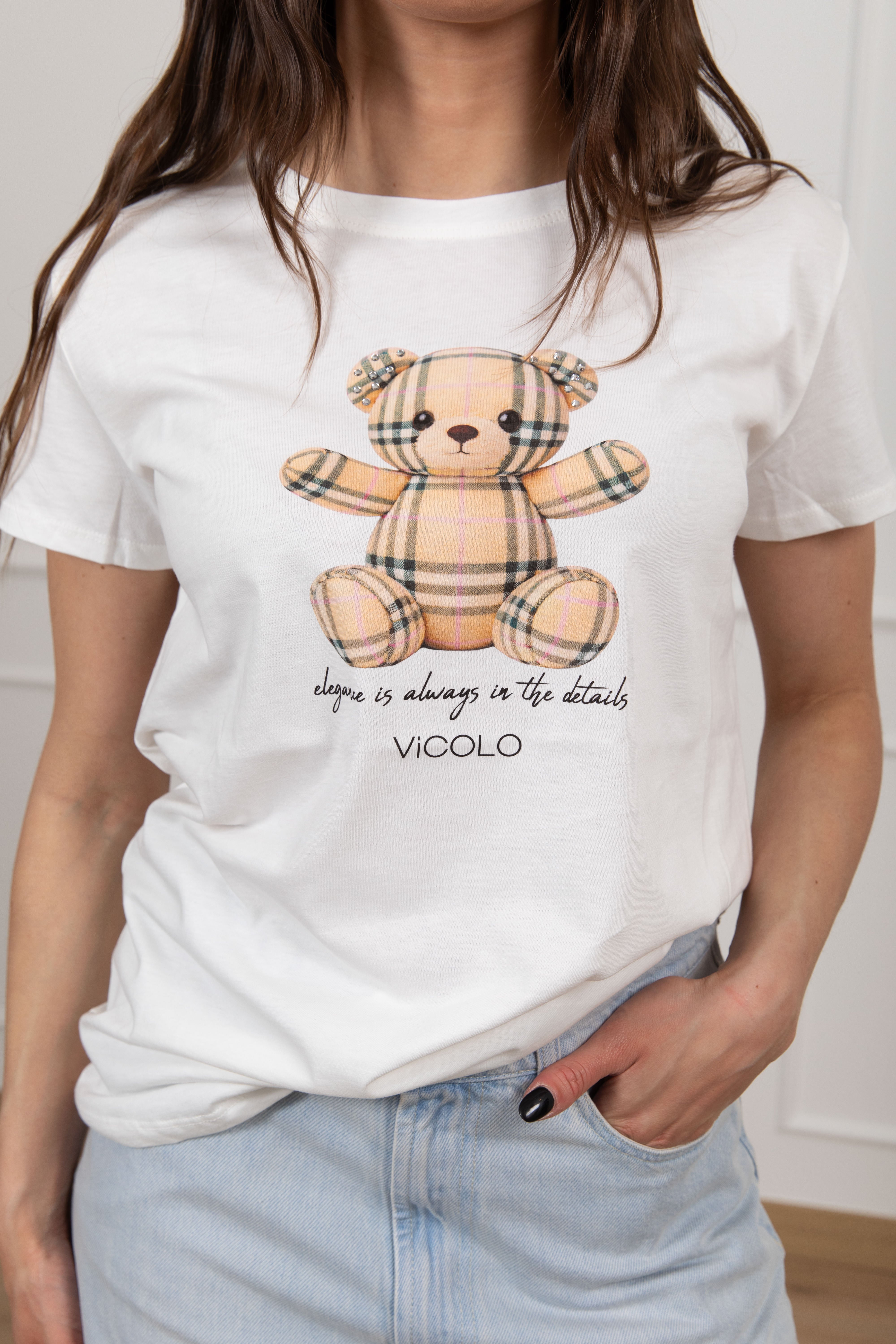 T-shirt "Elegance is always in the details" ViCOLO
