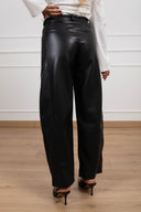 Pantalone in eco-pelle con elastico sul retro Susy Mix