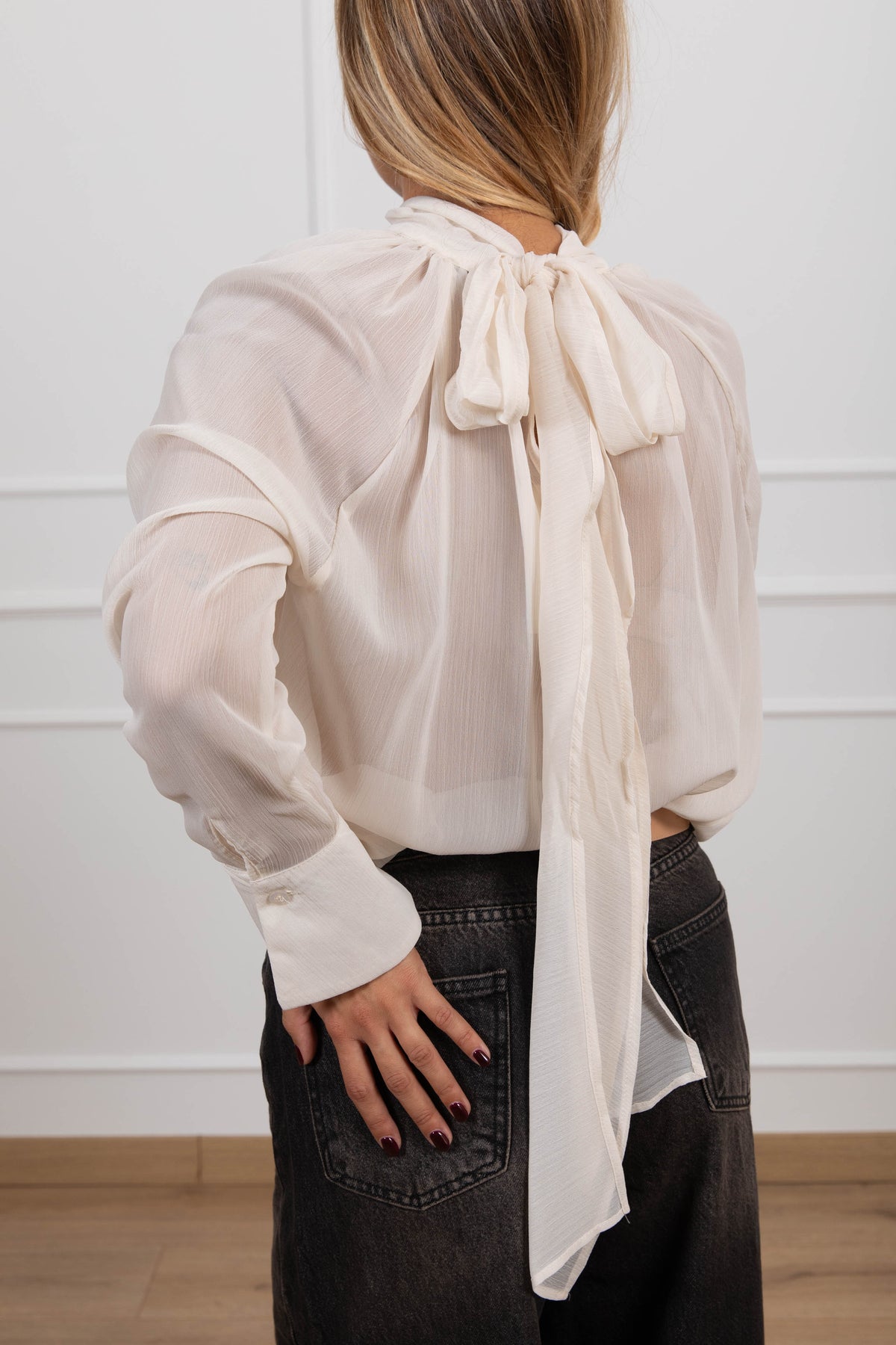 Blusa con fiocco sul retro Susy Mix