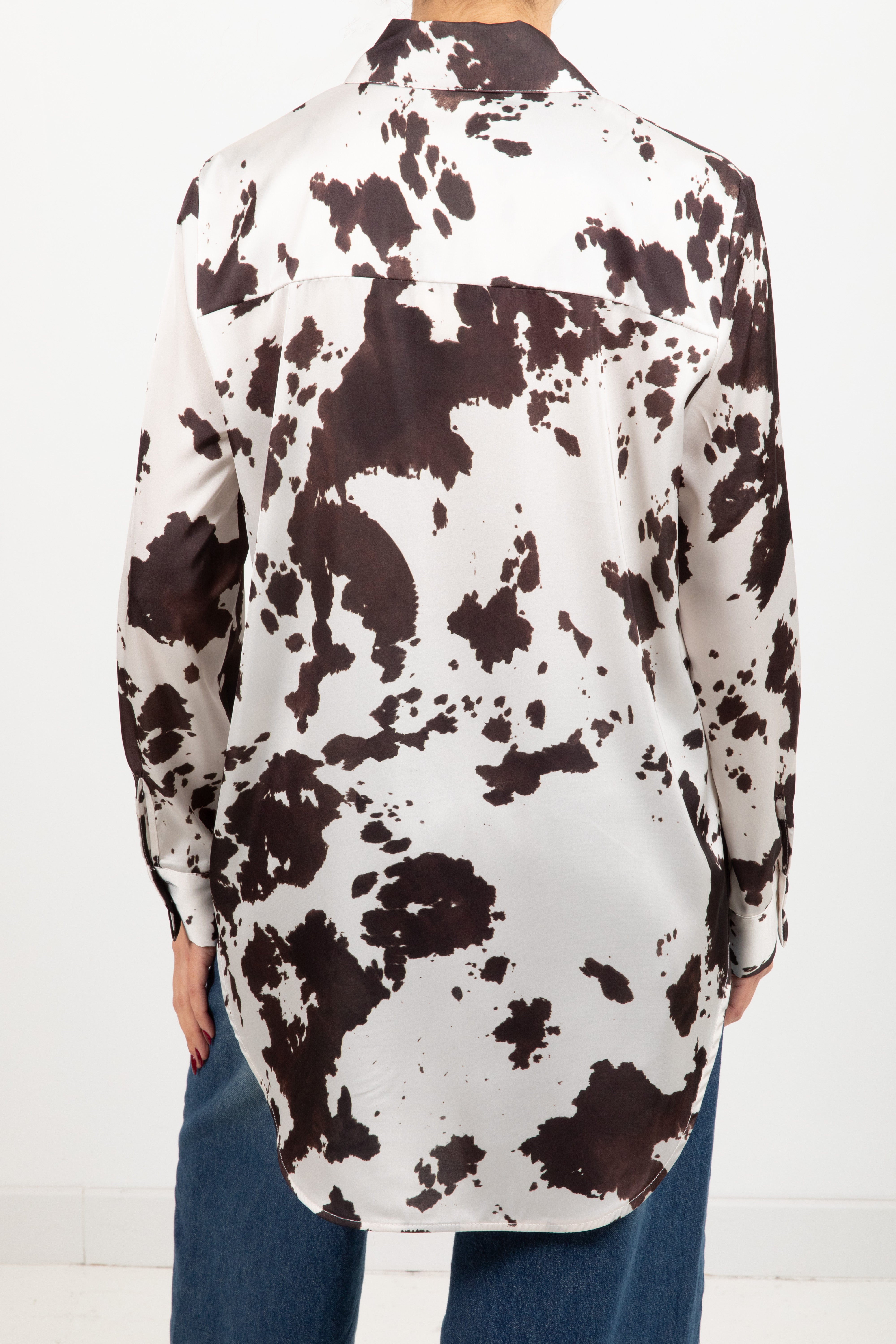 Camicia in viscosa cow print ViCOLO