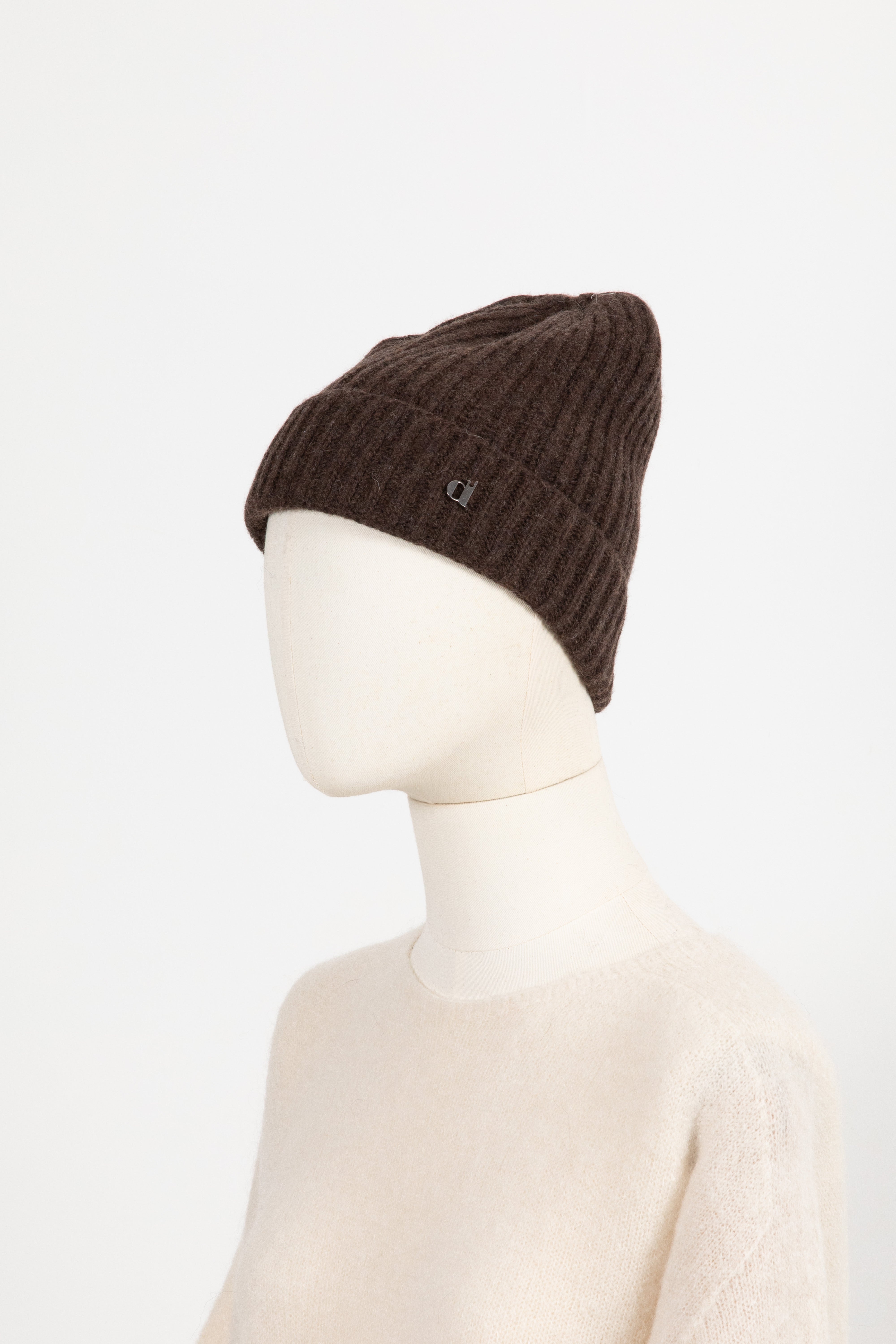 Cappello in cashmere a coste Dixie