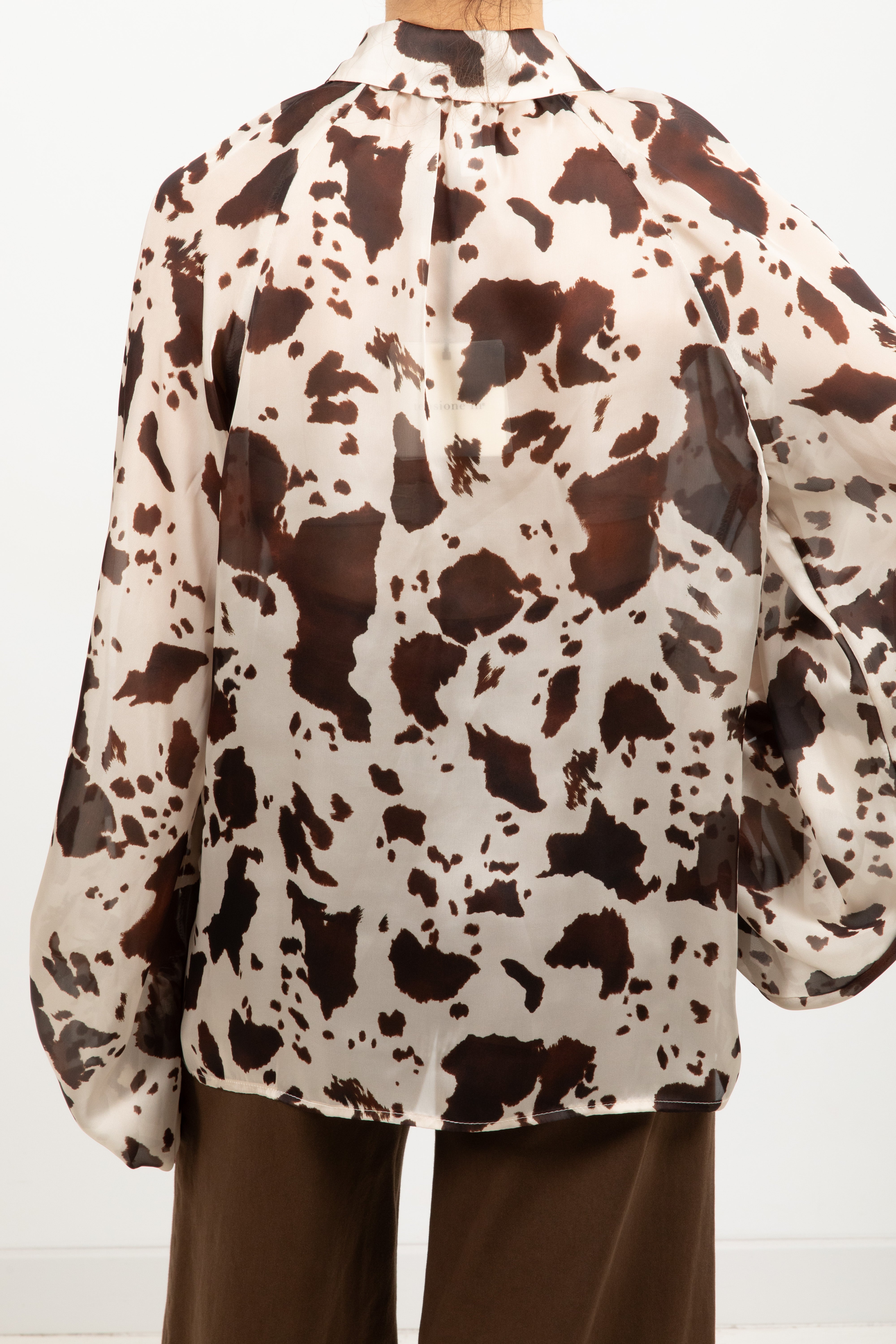 Camicia in viscosa cow print Tensione IN