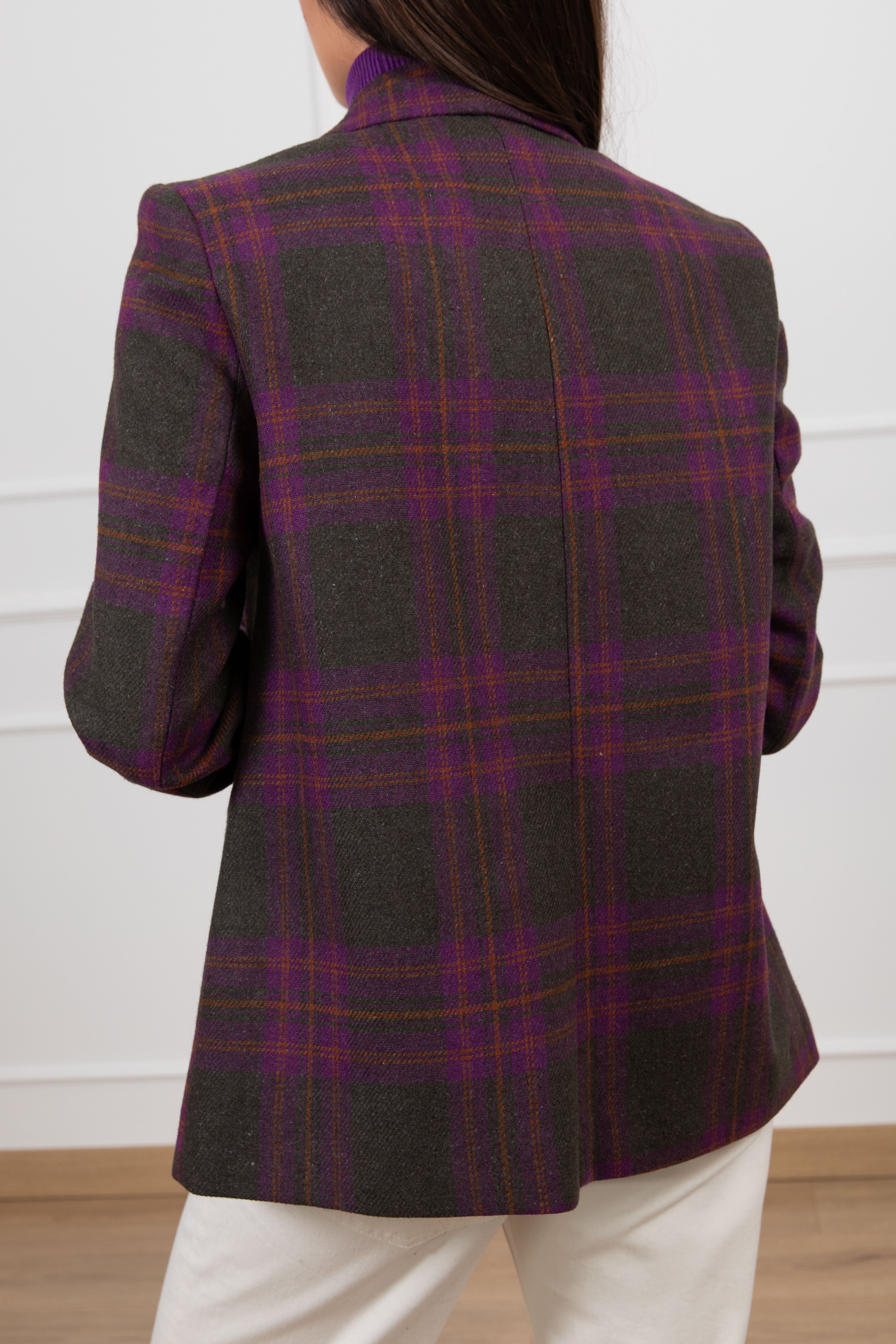 Giacca check con spille Susy Mix