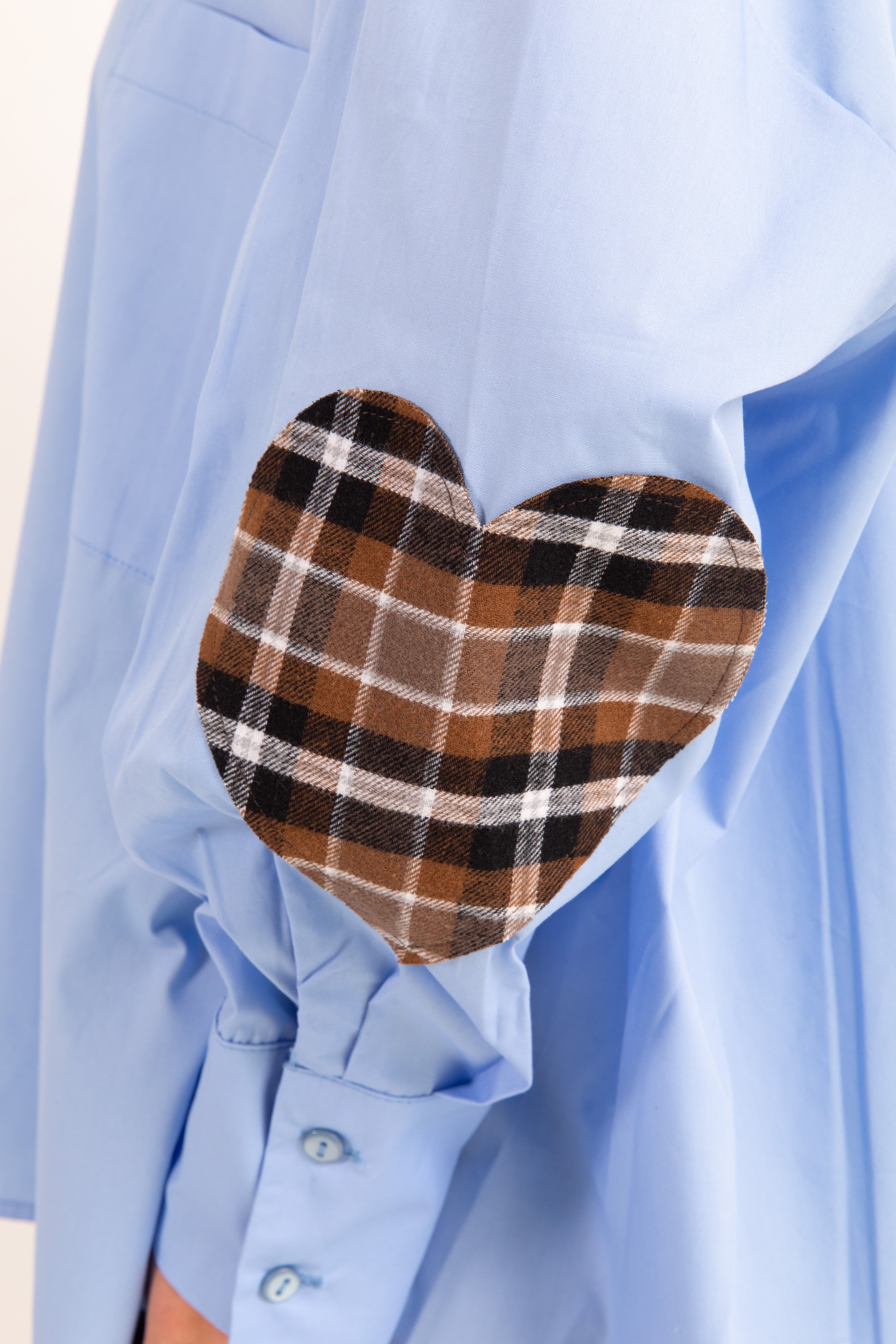 Camicia over-size con toppe check Tensione IN