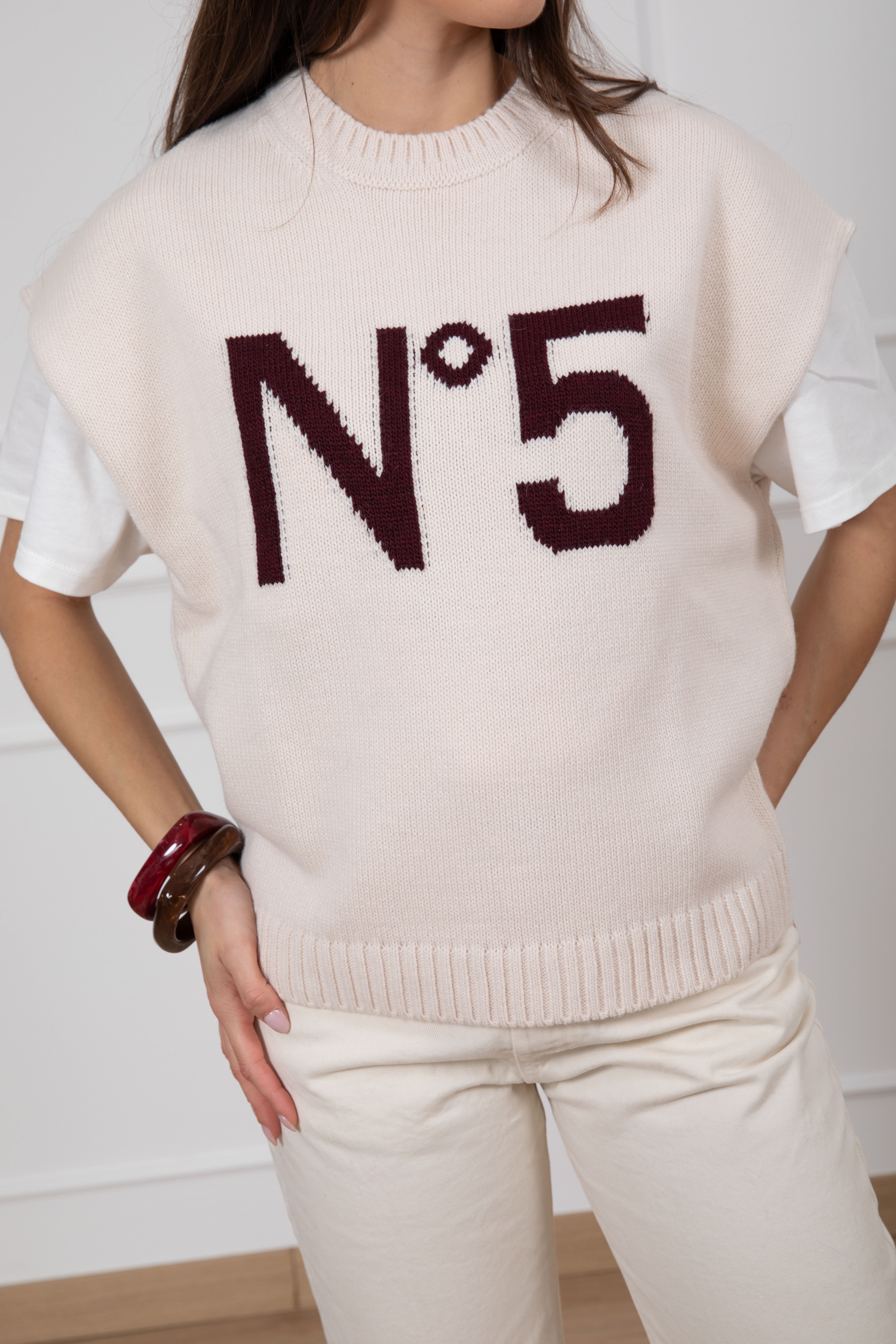 Gilet in maglia "N 5" Tensione IN