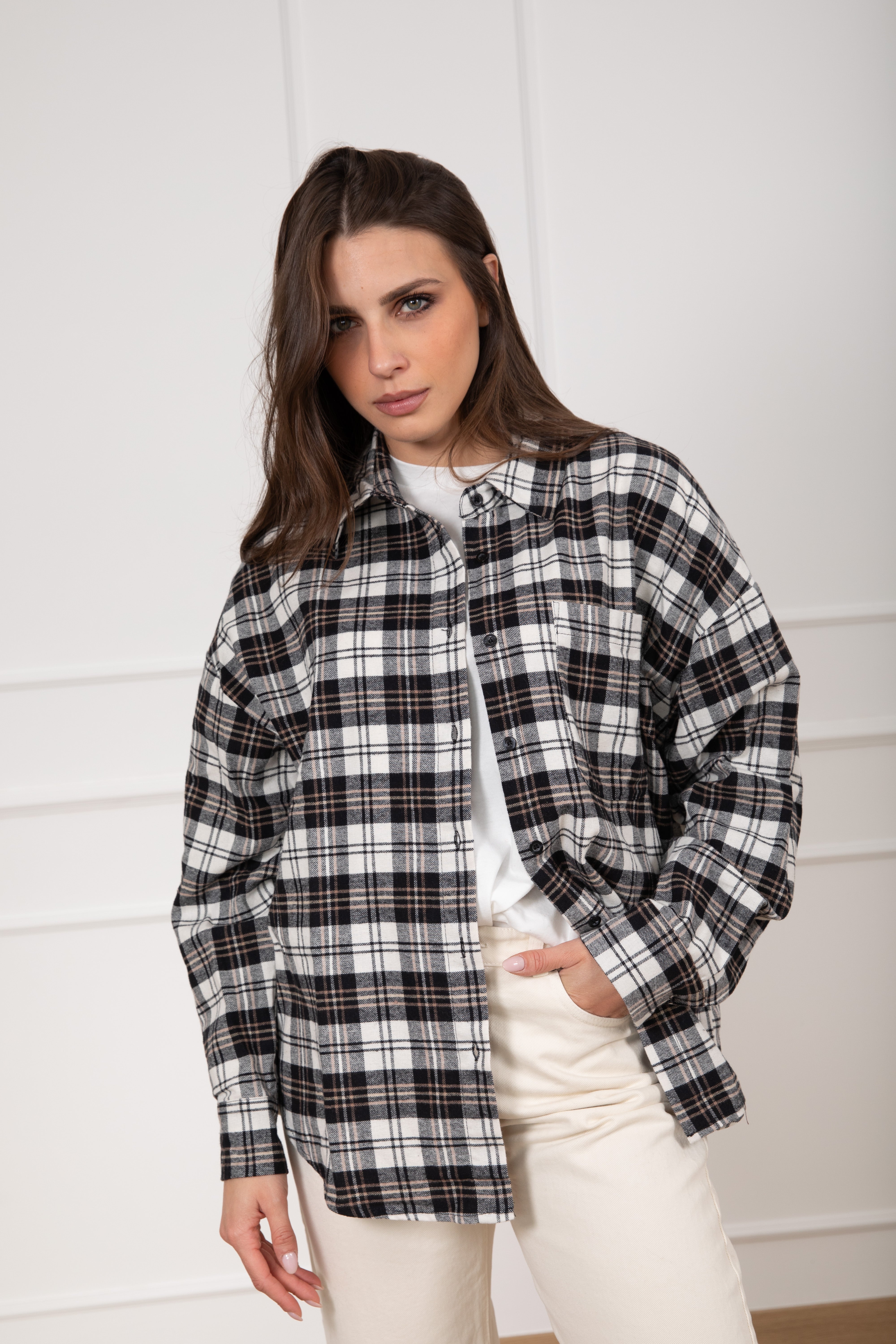 Camicia check in flanella Susy Mix