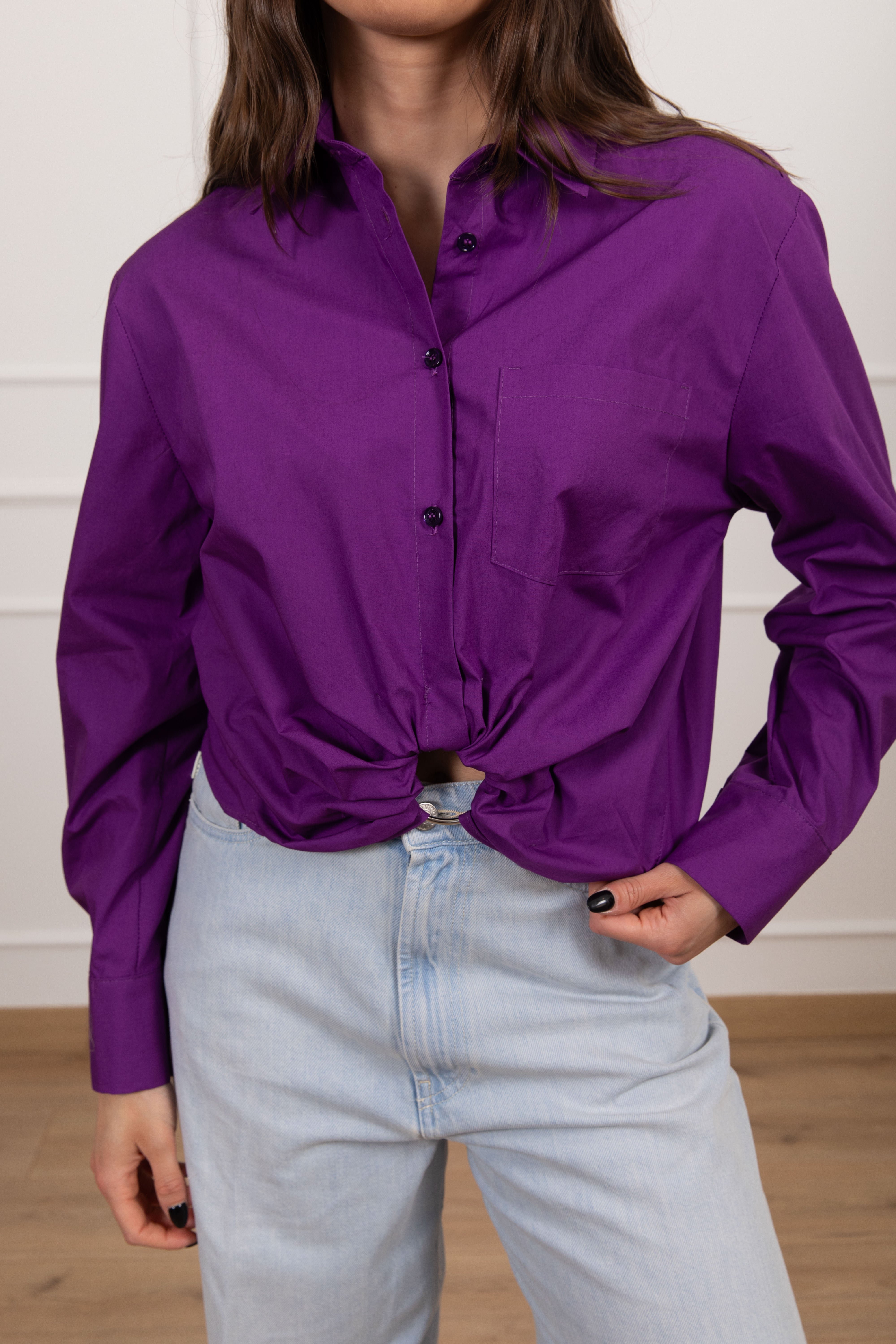 Camicia in cotone con anello ViCOLO