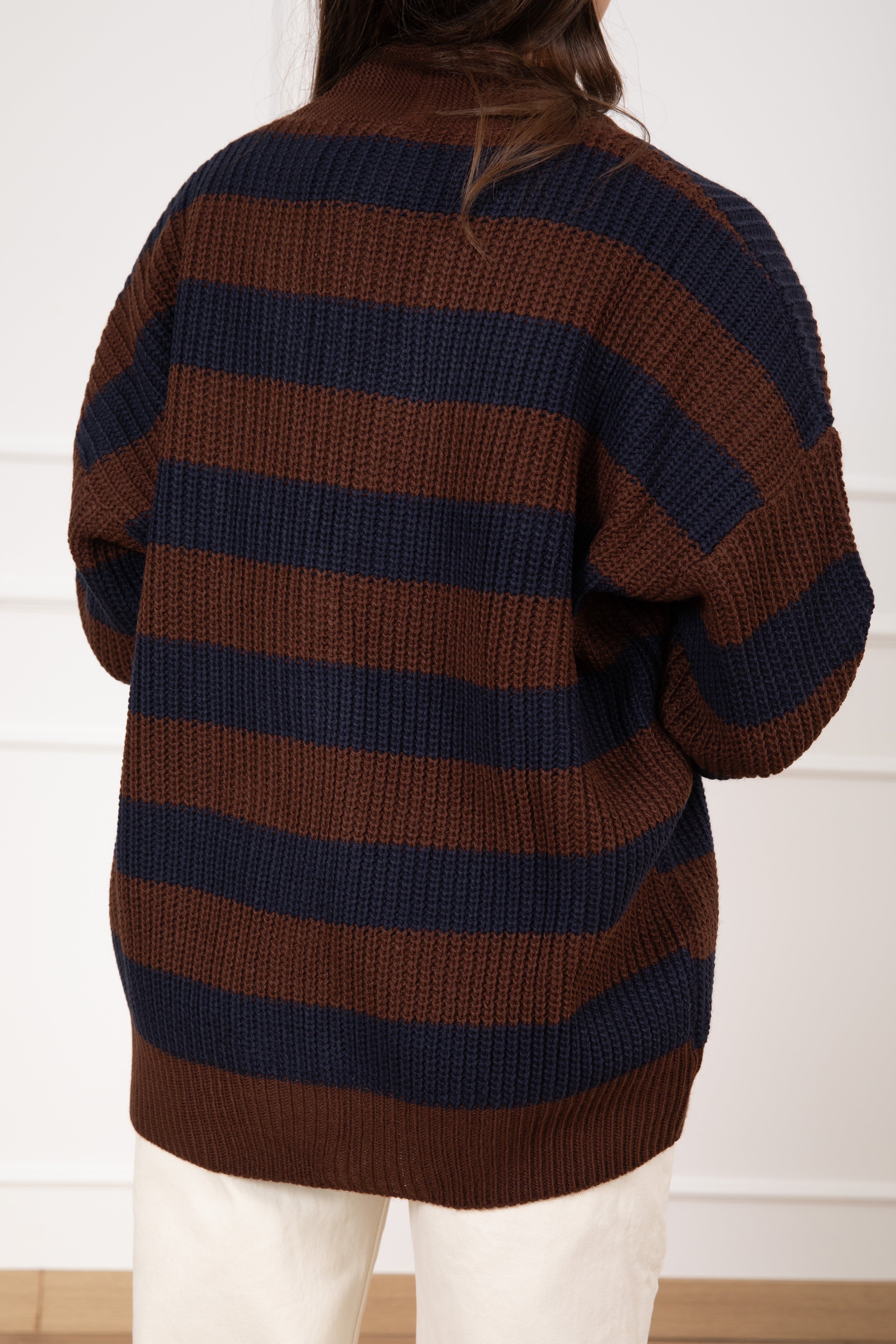 Cardigan a righe larghe Susy Mix