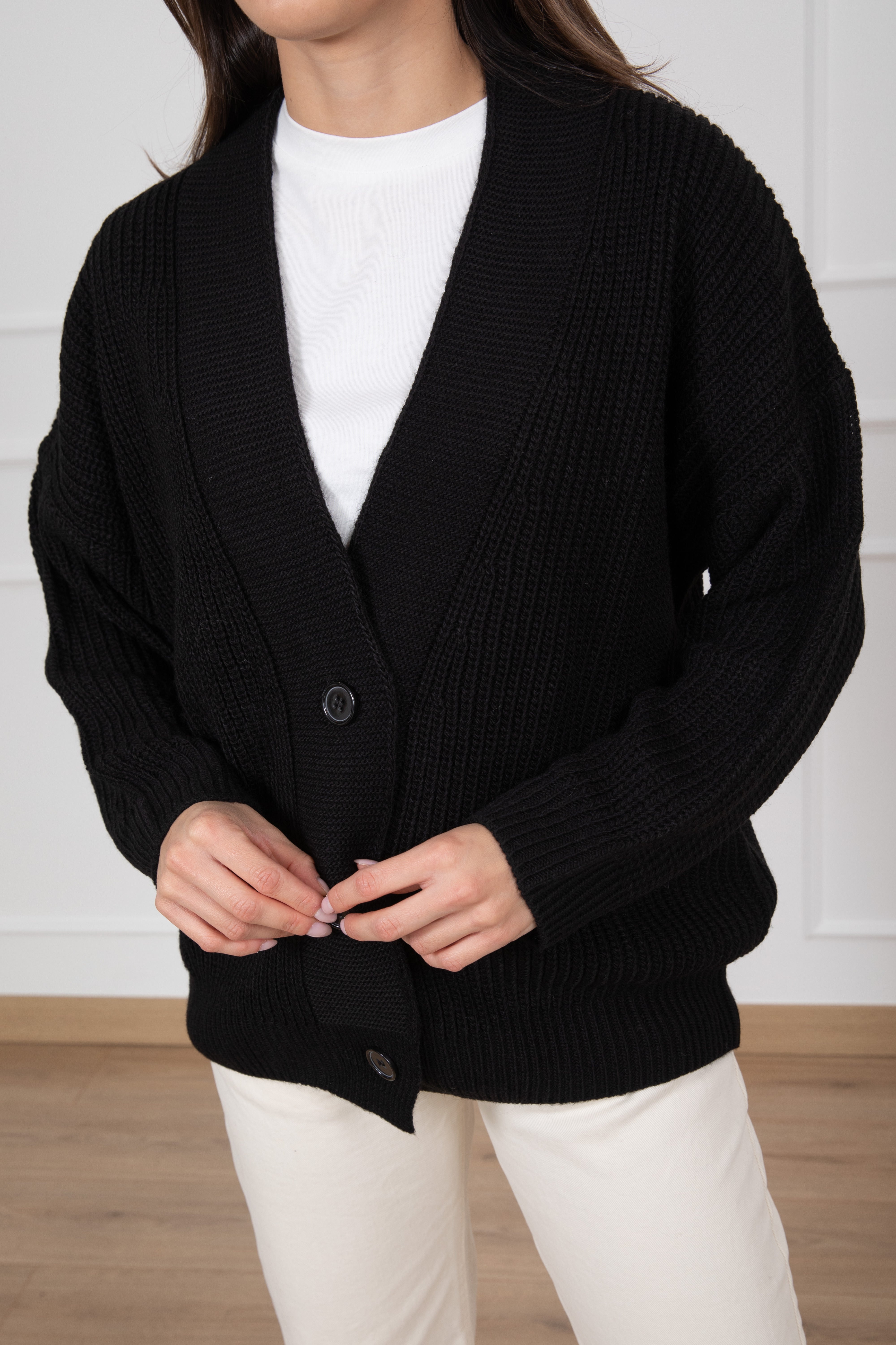 Cardigan a coste larghe Susy Mix