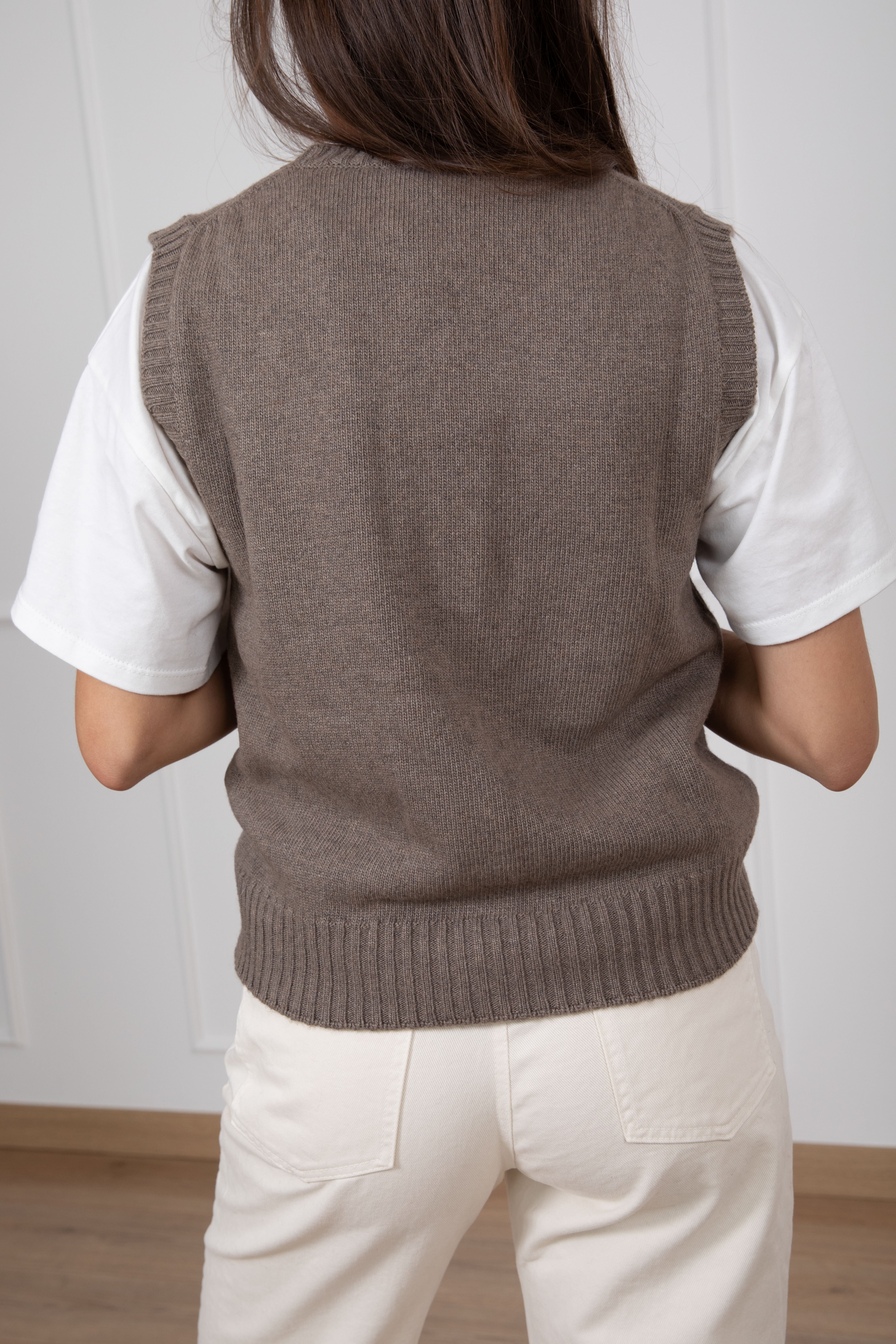 Gilet in maglia con tasche ViCOLO