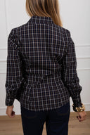 Camicia check blu in cotone Susy Mix