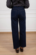 Jeans ribcage lavaggio blu Tensione IN