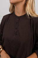 T-shirt serafino manica campana variante moro Susy Mix