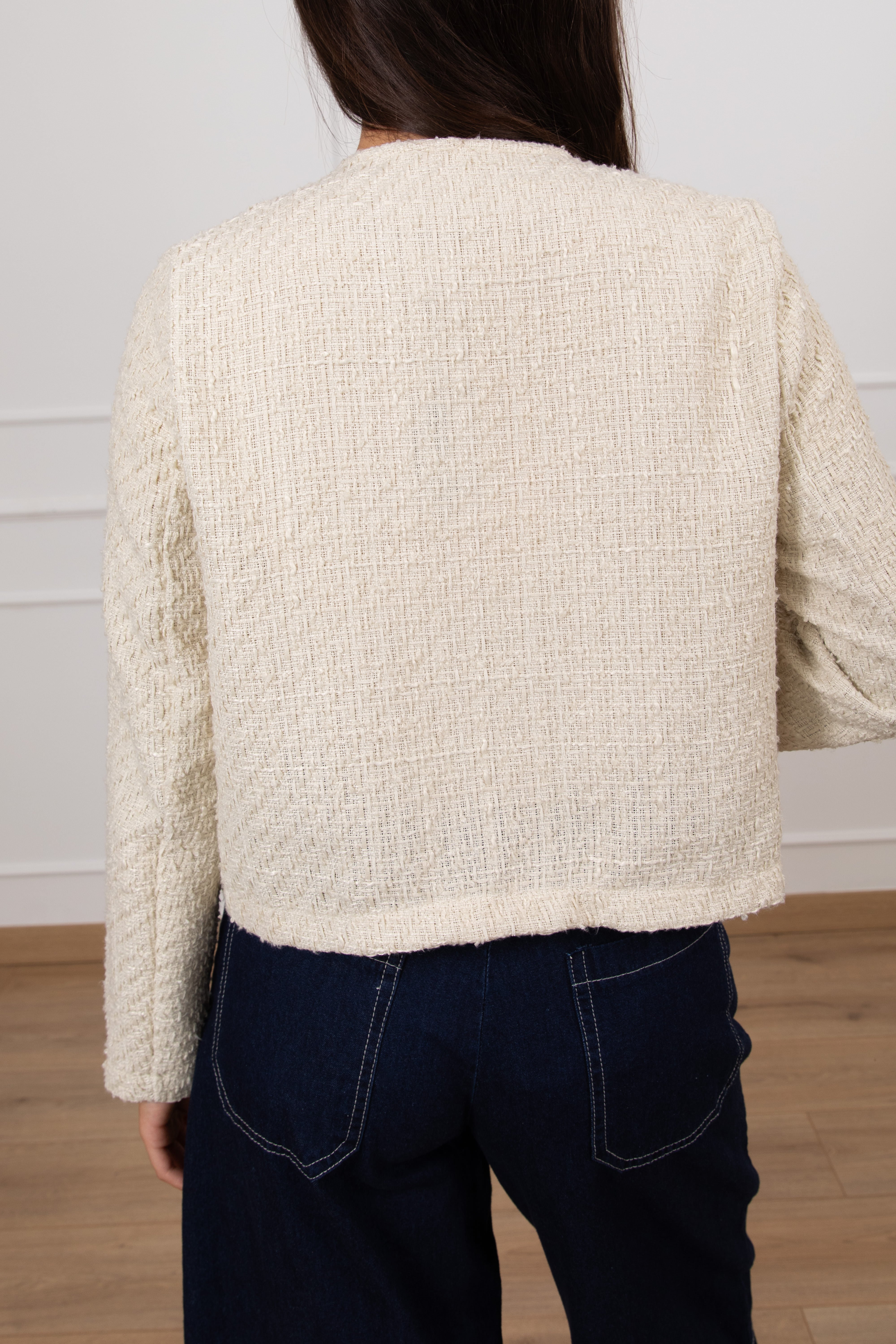 Giacchino in tweed con bottoni oro Susy Mix