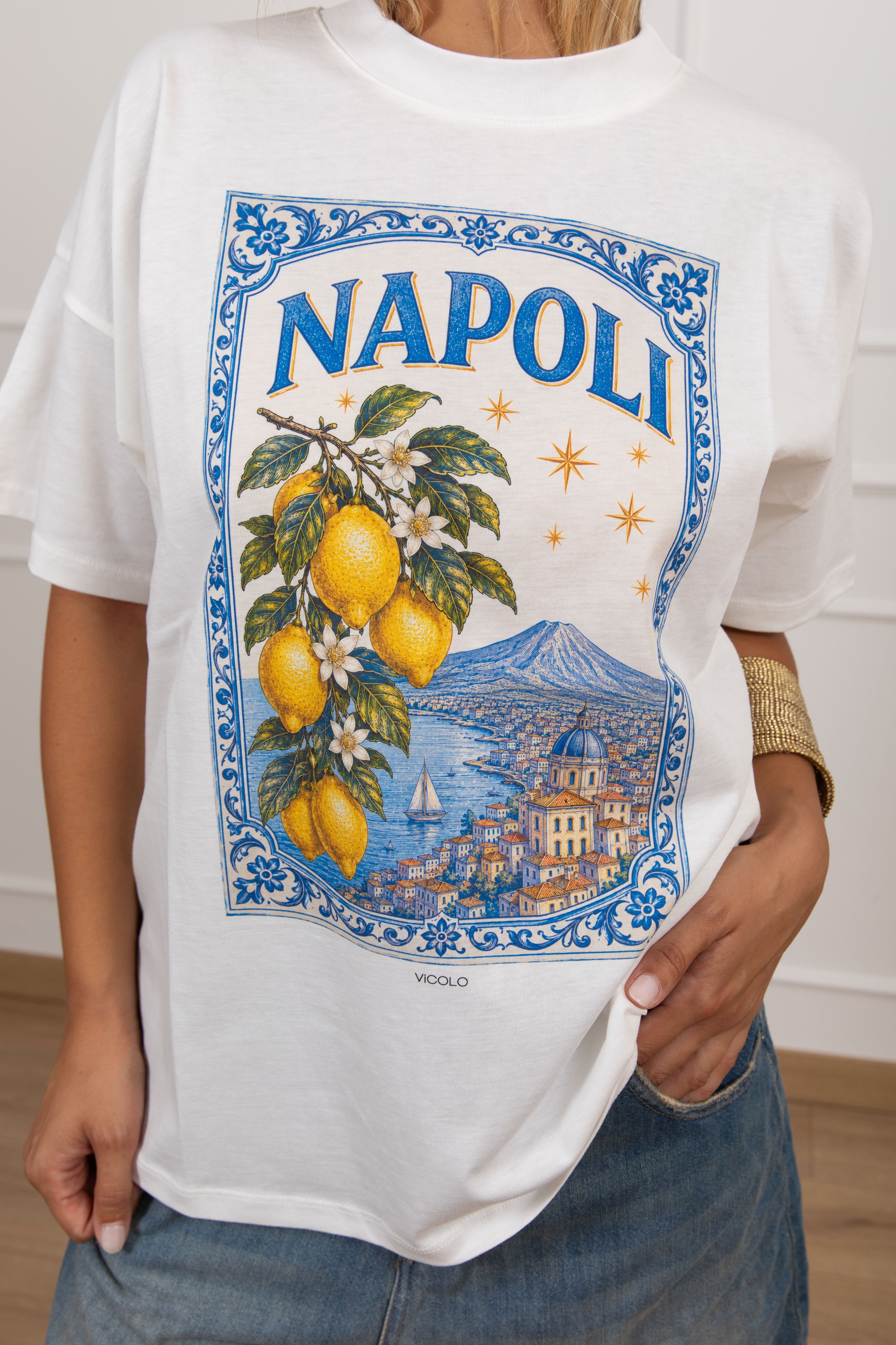 T-shirt over-size "Napoli" ViCOLO