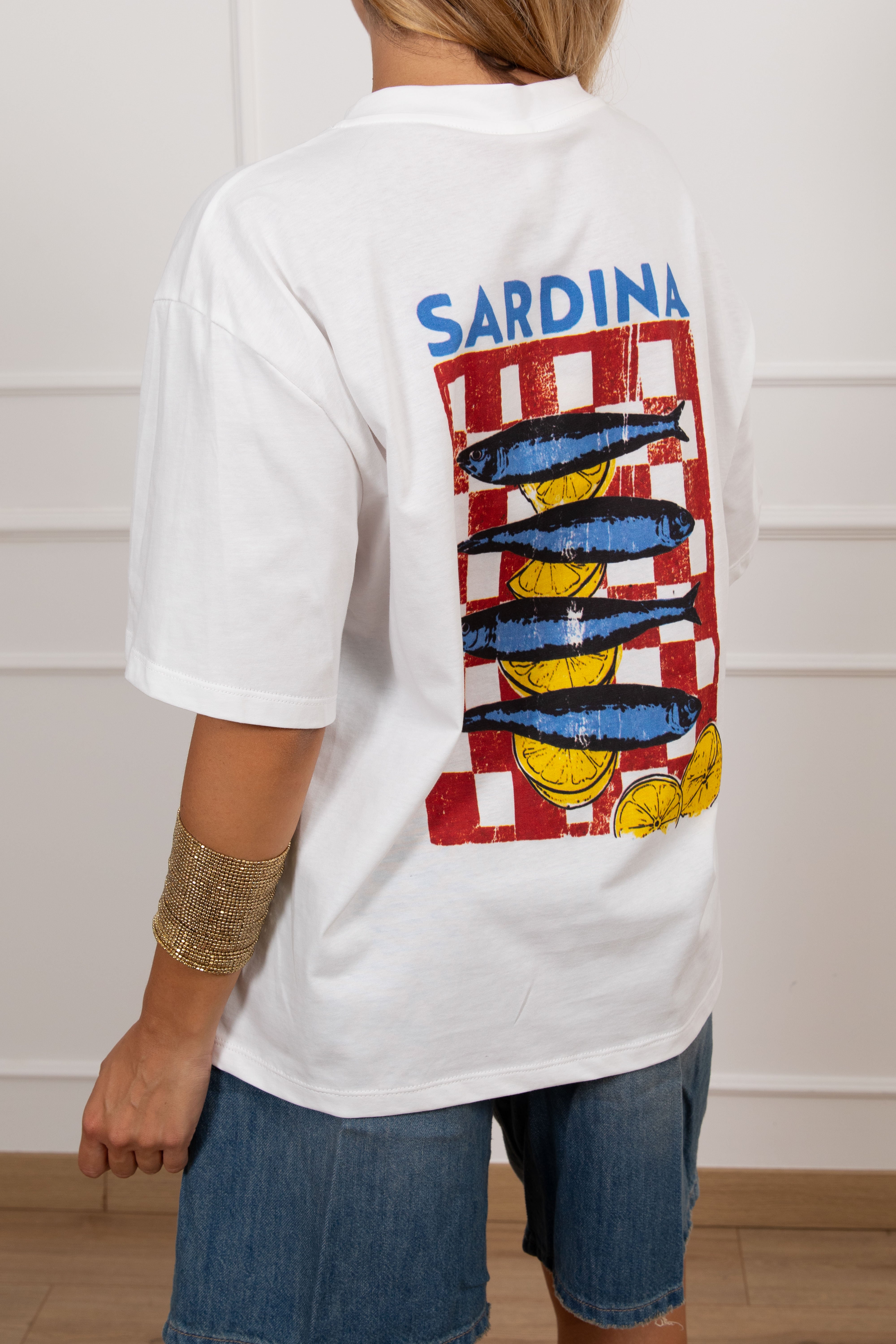 T-shirt "Sardina" sul retro Tensione IN