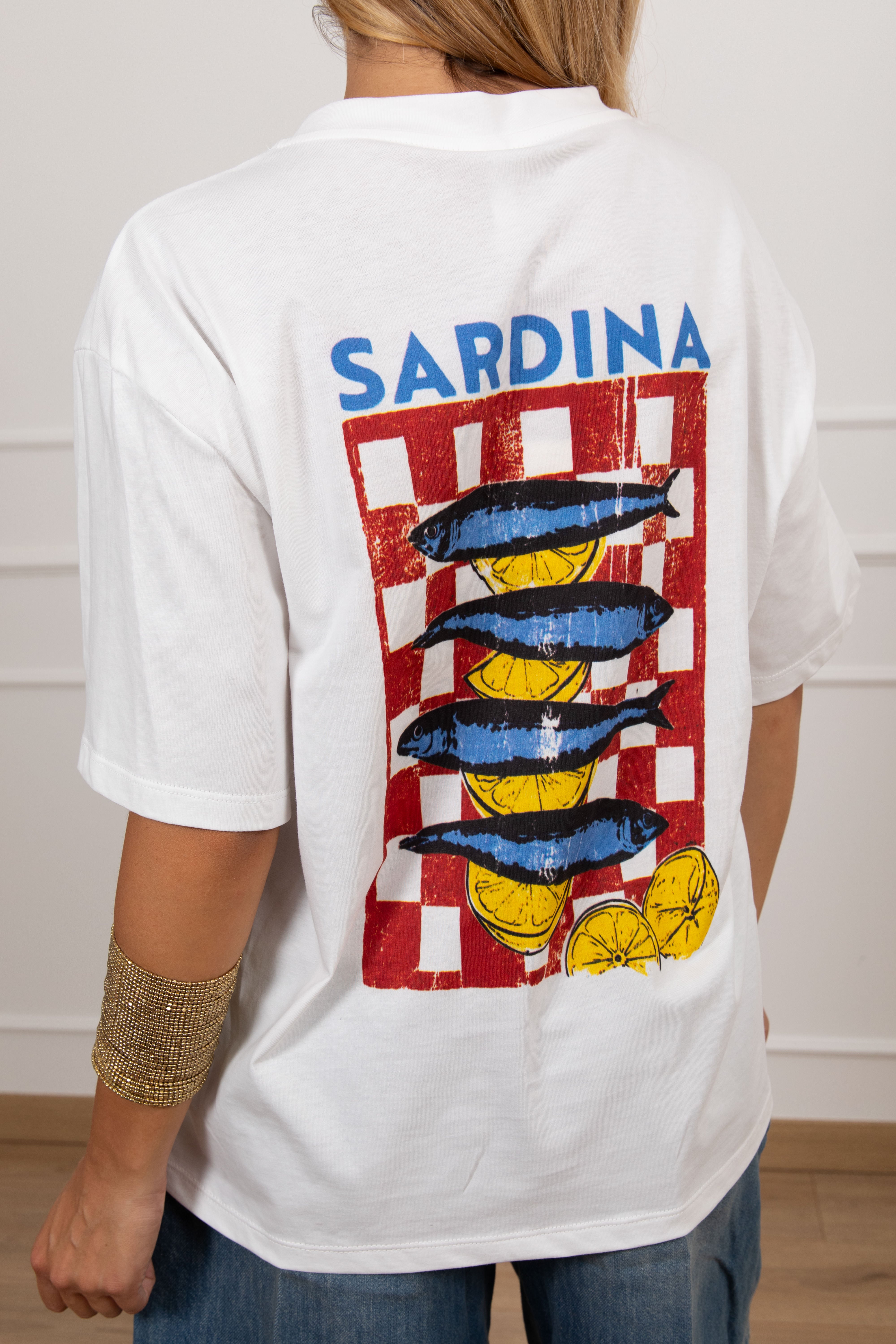 T-shirt "Sardina" sul retro Tensione IN