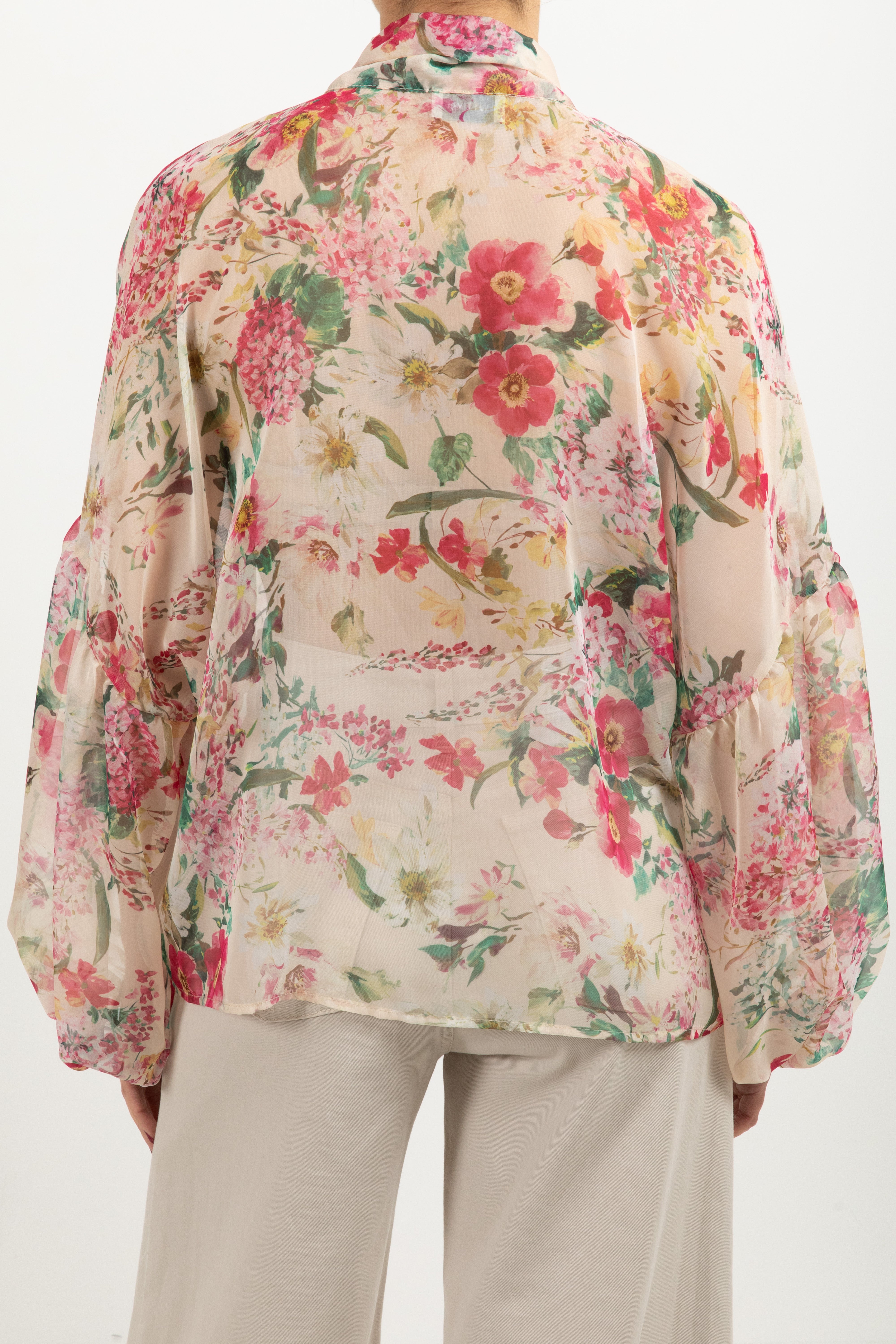 Camicia in georgette fantasia flowers Susy Mix