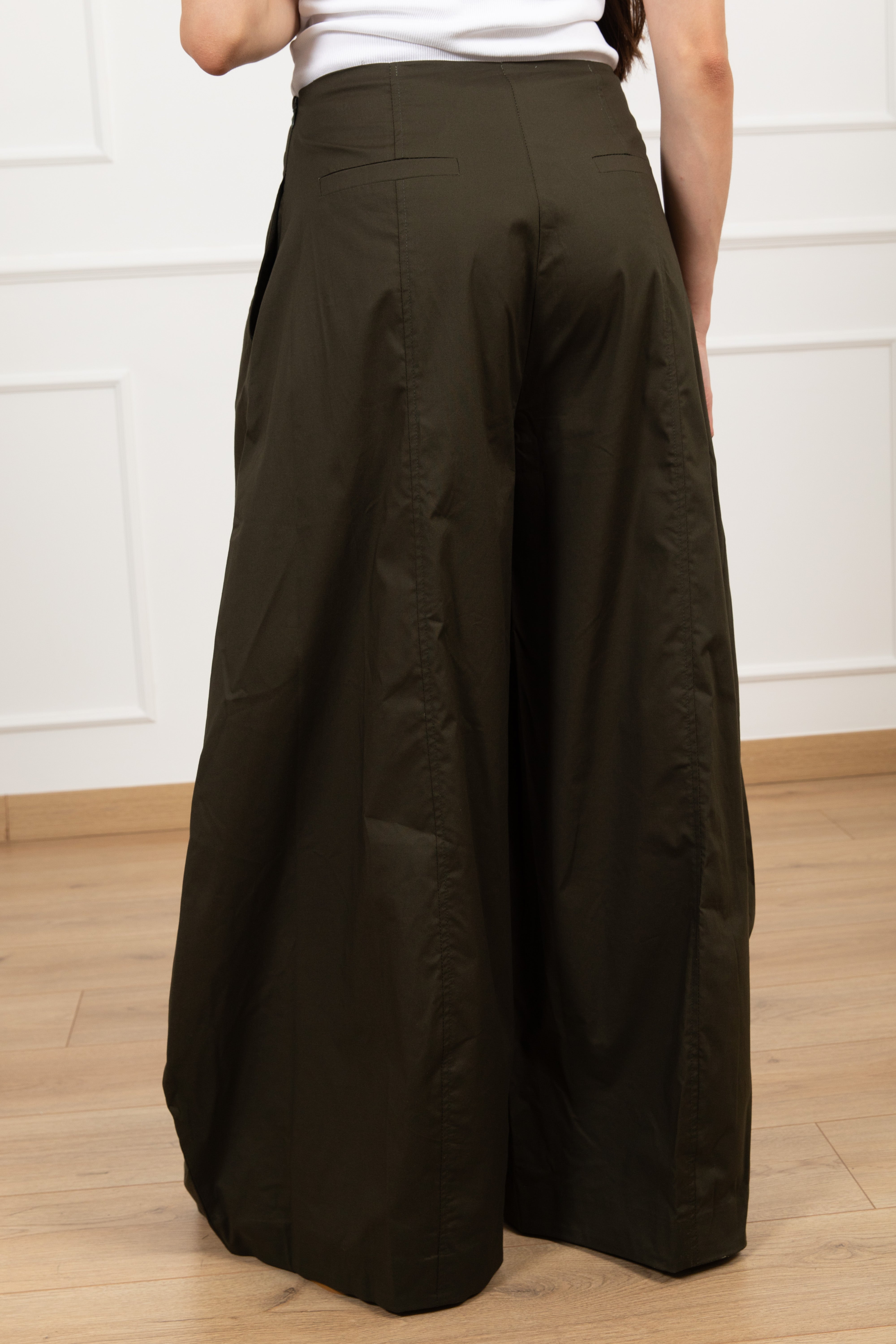 Pantalone maxi balloon-fit in cotone Susy Mix