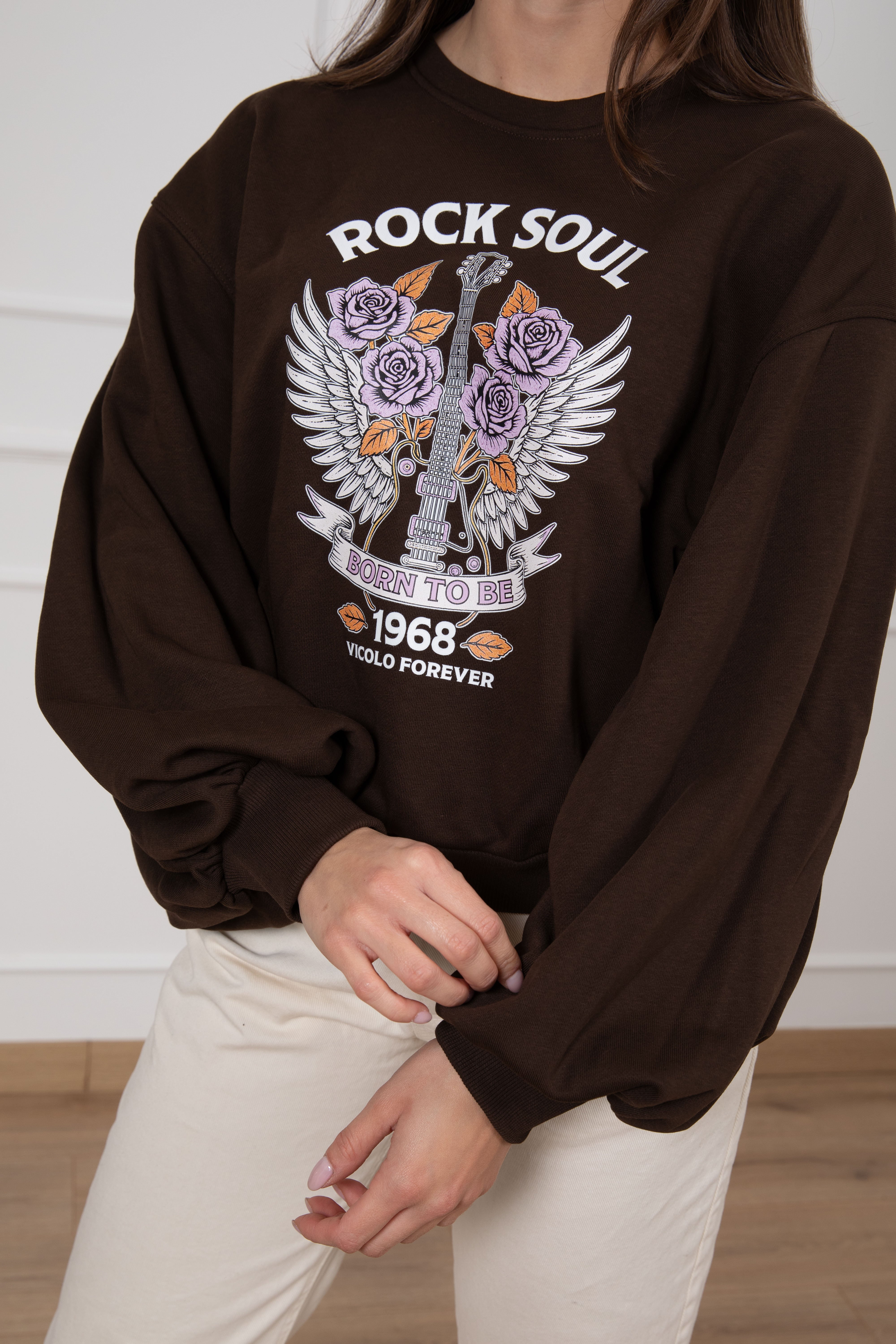 Felpa garzata "Rock Soul" ViCOLO