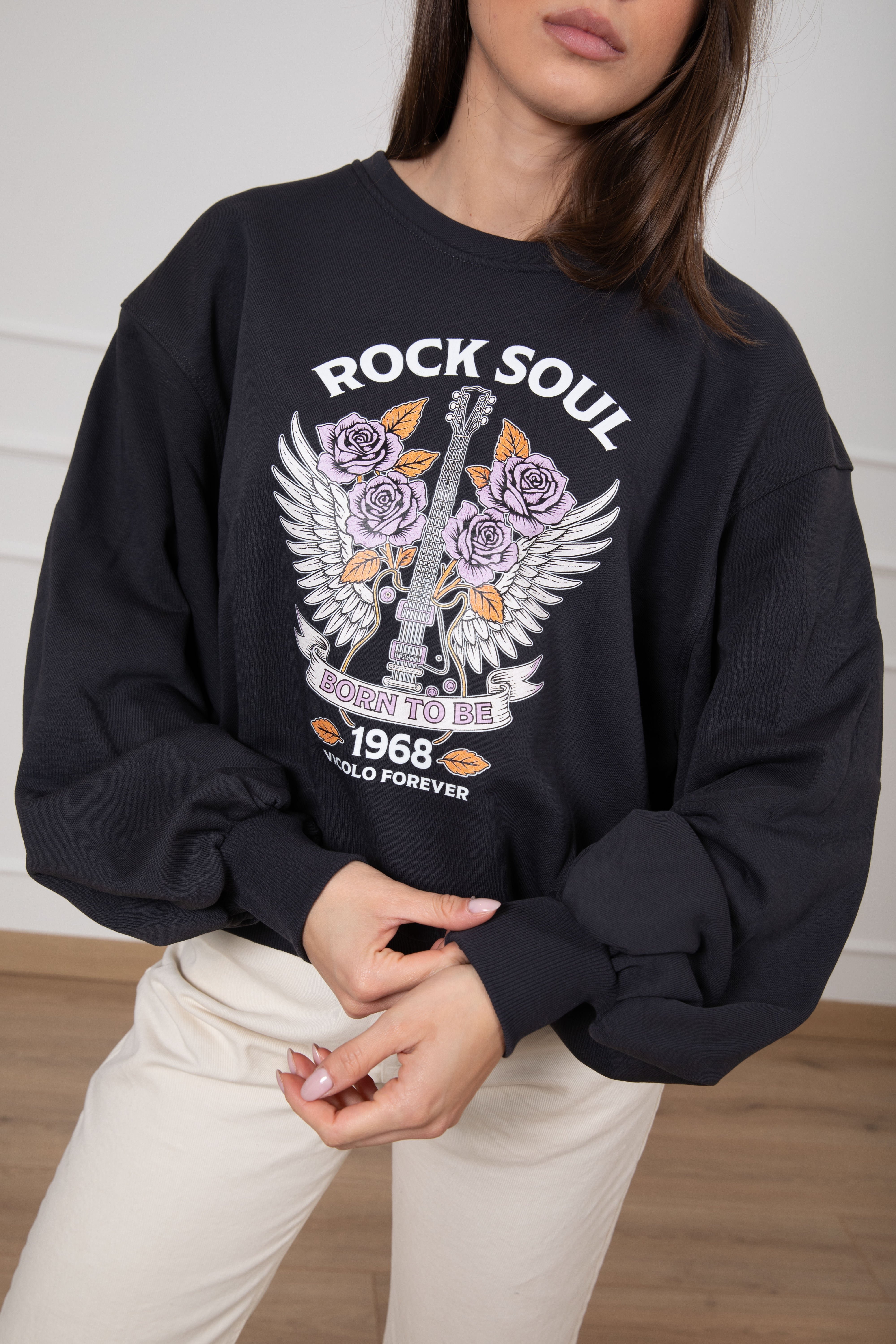 Felpa garzata "Rock Soul" ViCOLO