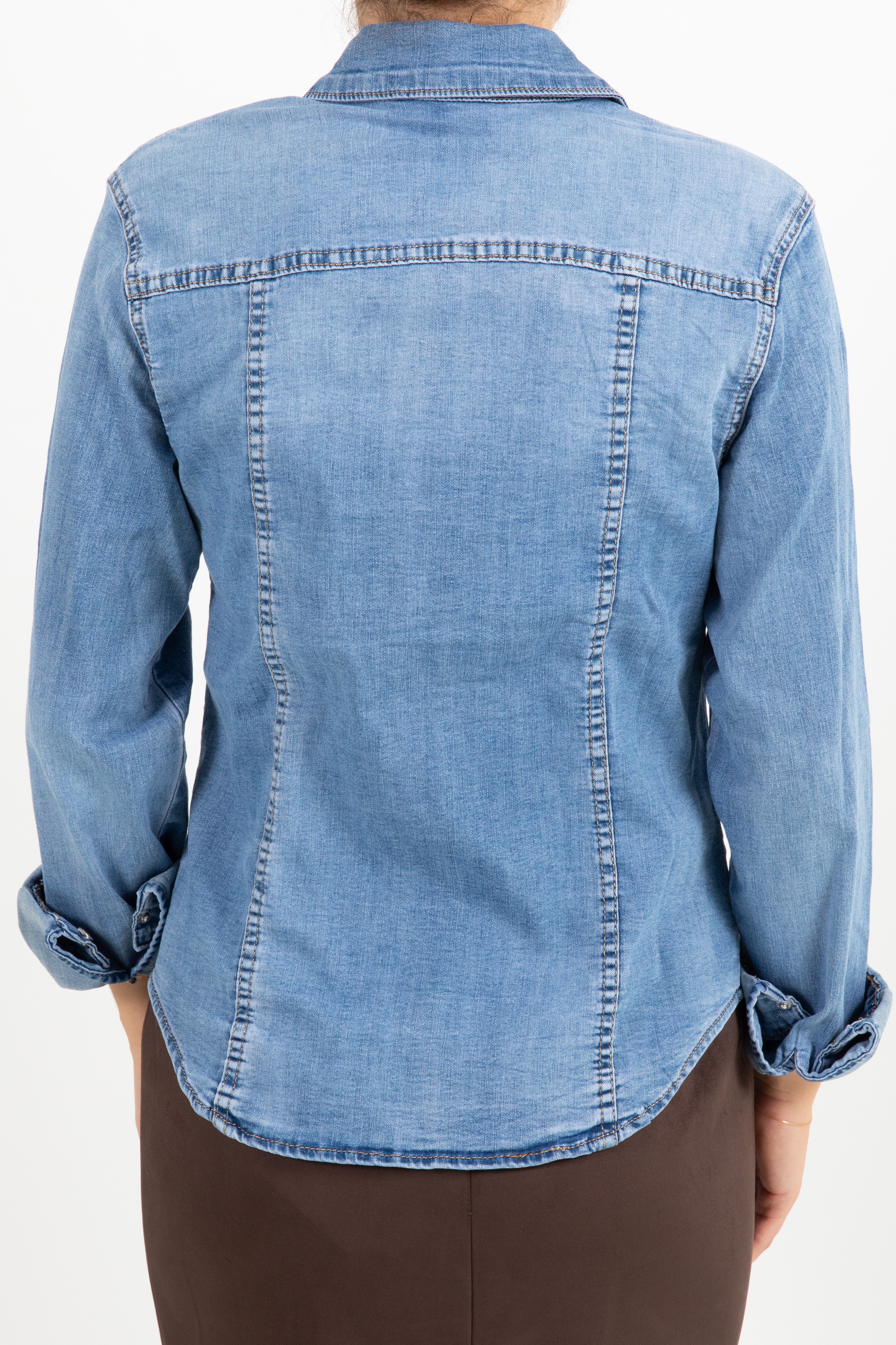 Camicia jeans elasticizzata slim-fit Susy Mix