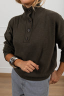 Pull mezzo collo con bottoni variante militare ViCOLO