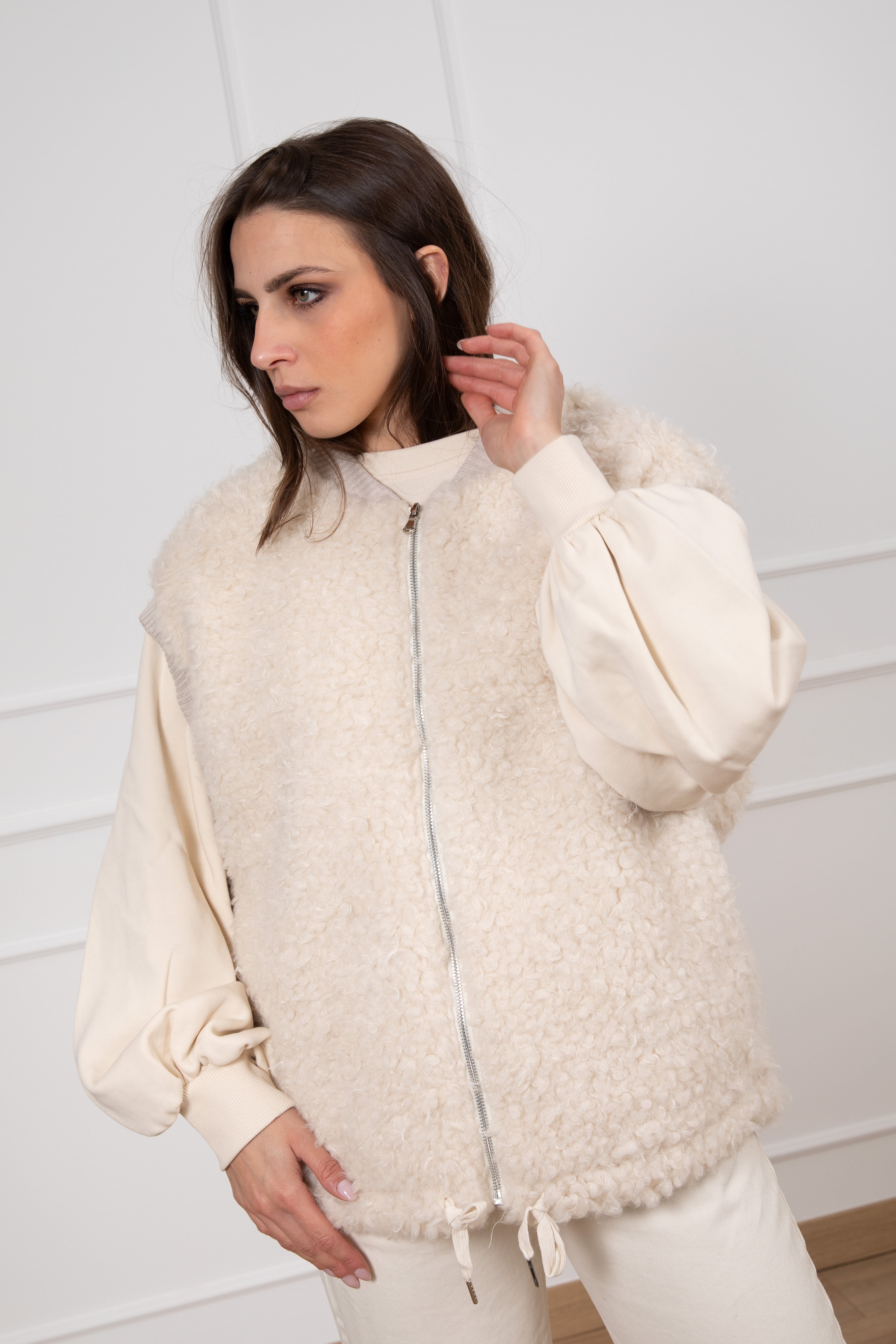 Gilet bouclè Susy Mix