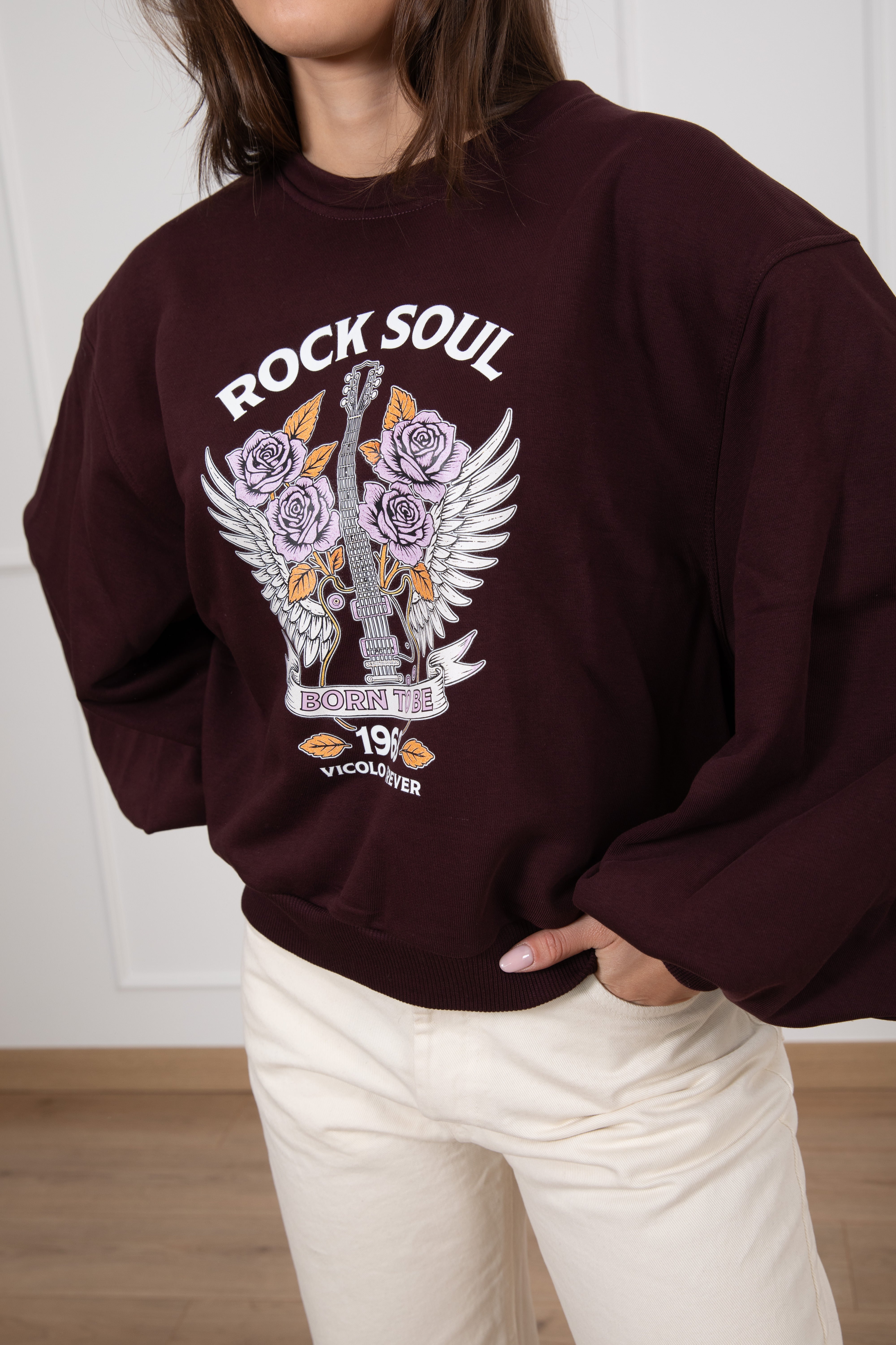 Felpa garzata "Rock Soul" ViCOLO