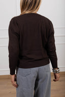 Pull scollo a "V" variante moro Susy Mix