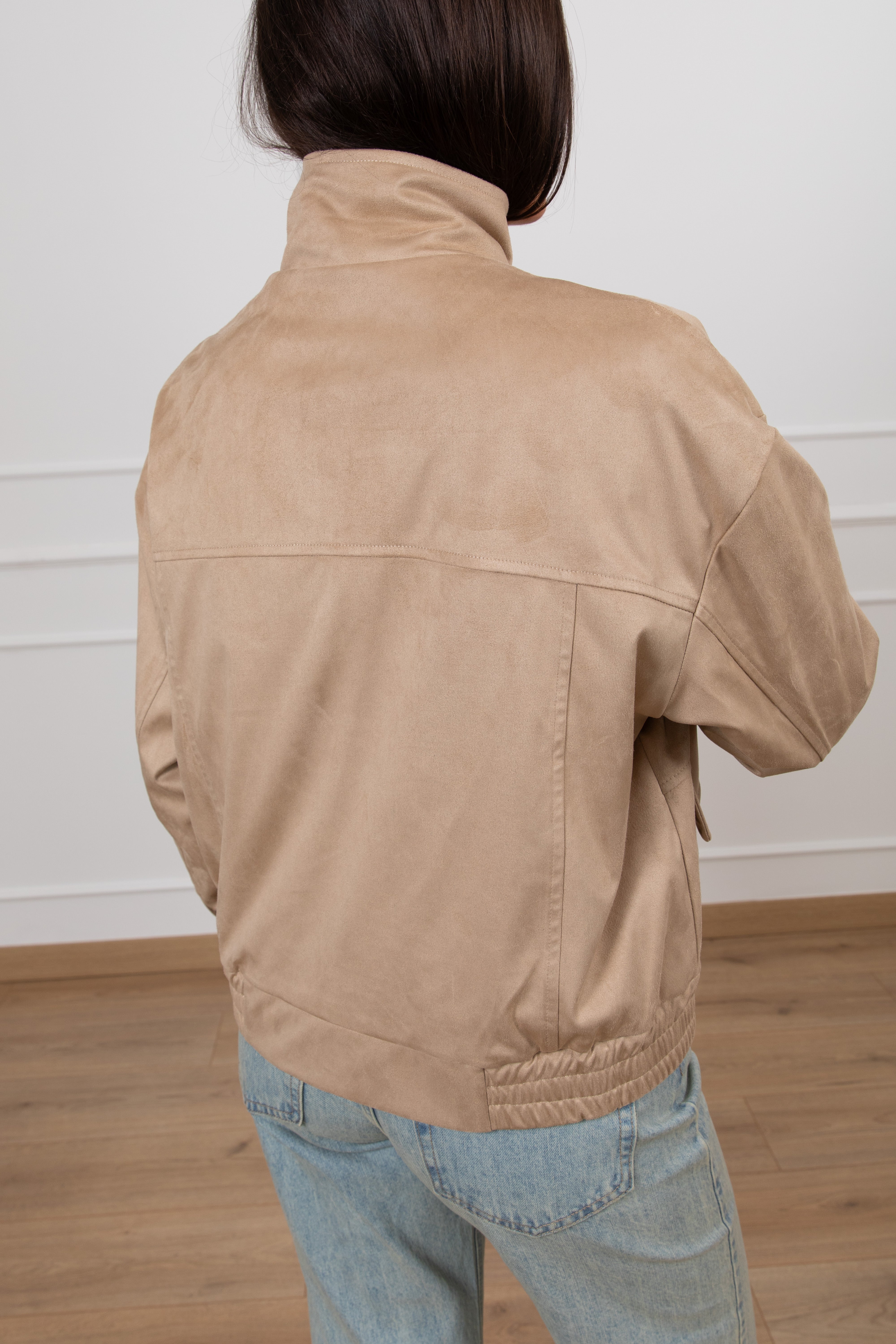 Bomber in eco-camoscio Susy Mix