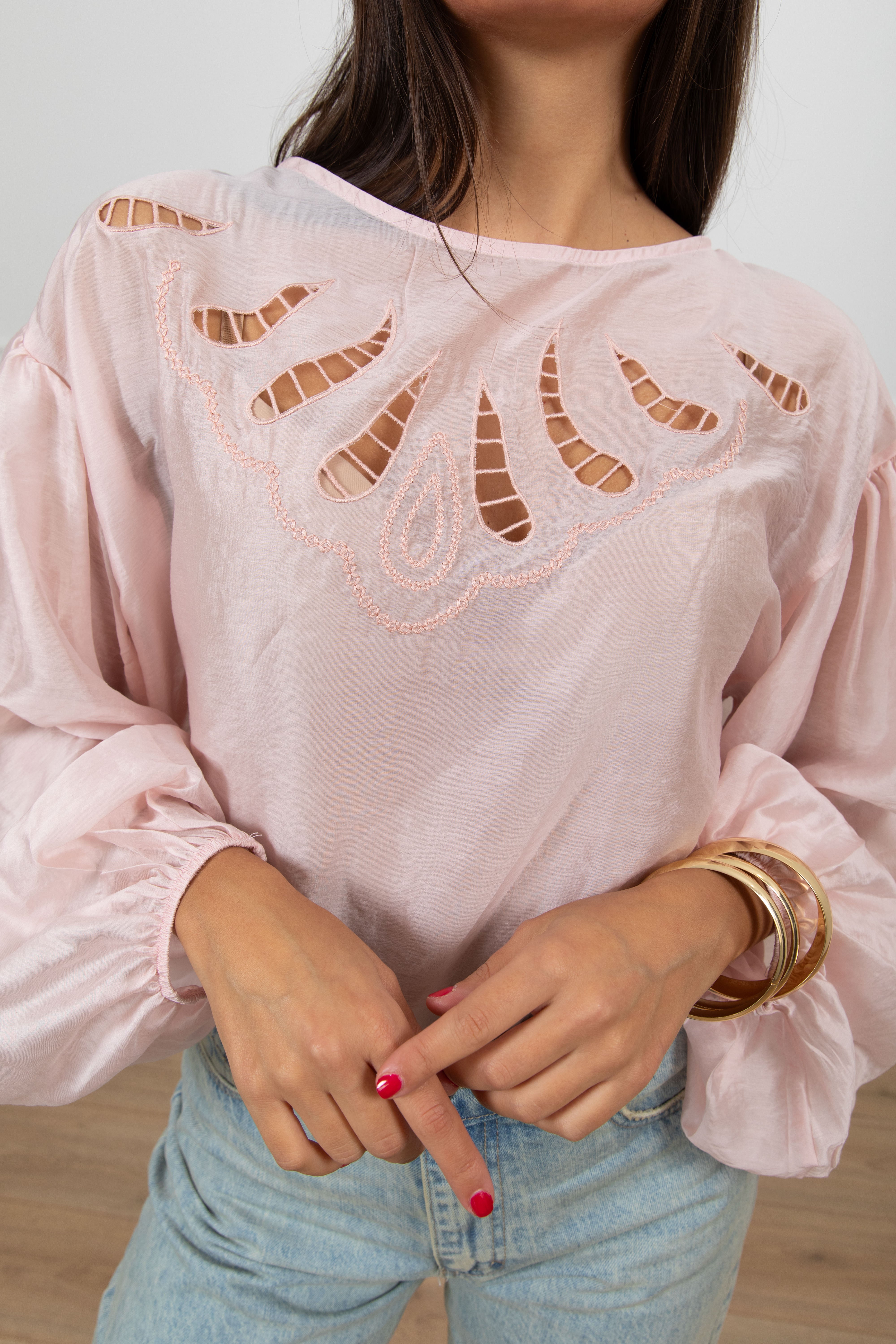 Blusa con ricamo Susy Mix