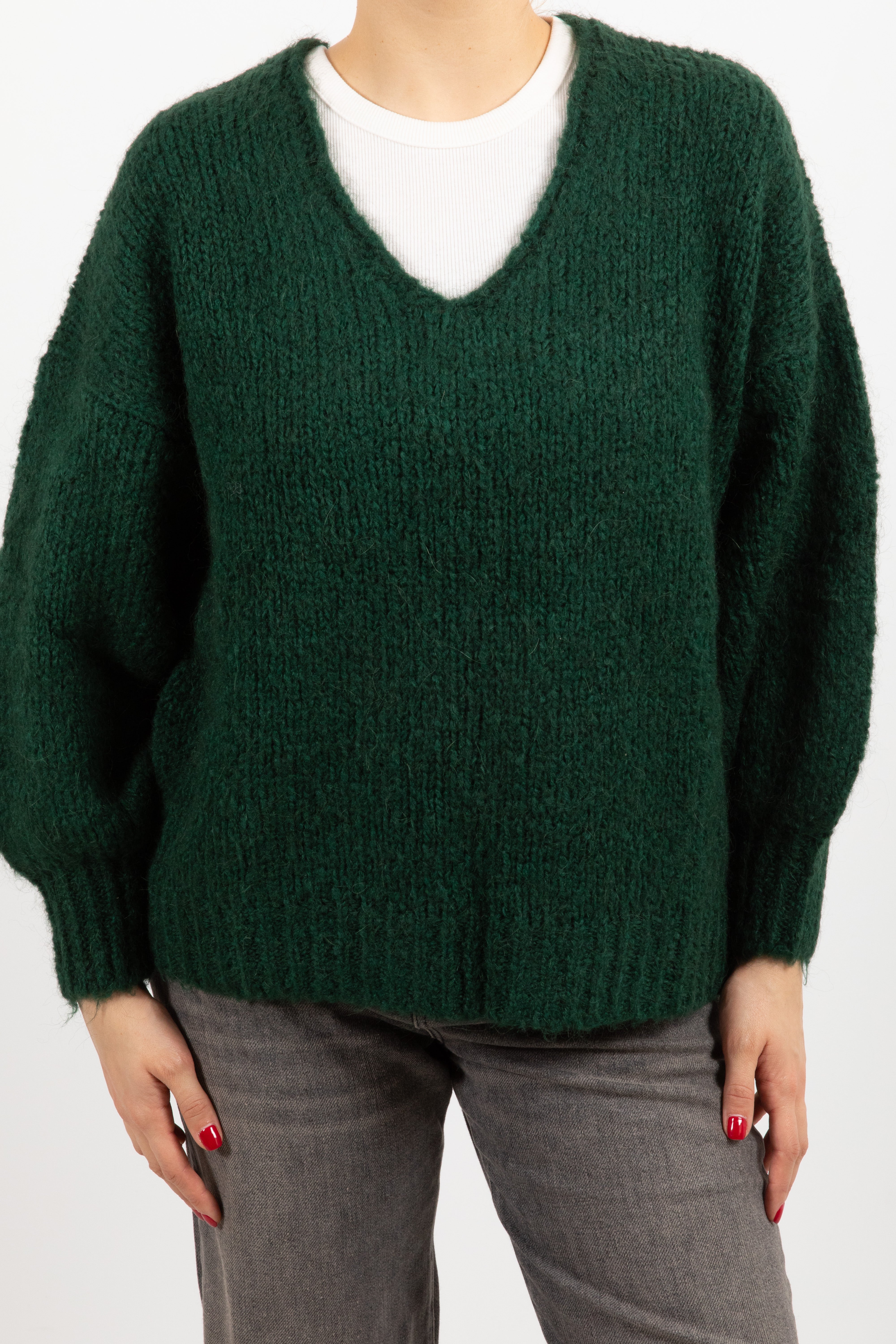 Pull mohair scollo a "V" Susy Mix