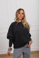Pull over-size variante antracite Susy Mix