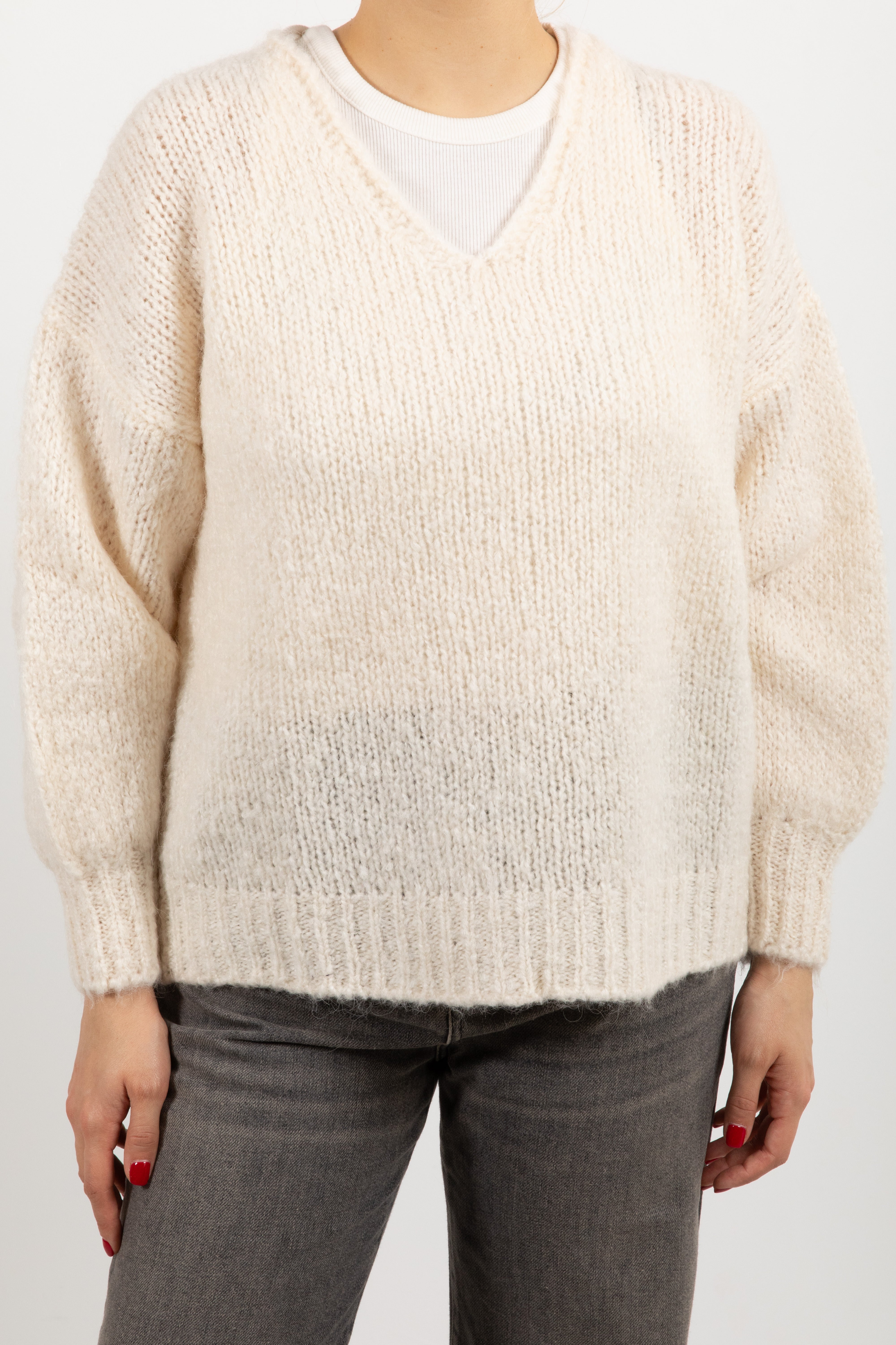 Pull mohair scollo a "V" Susy Mix