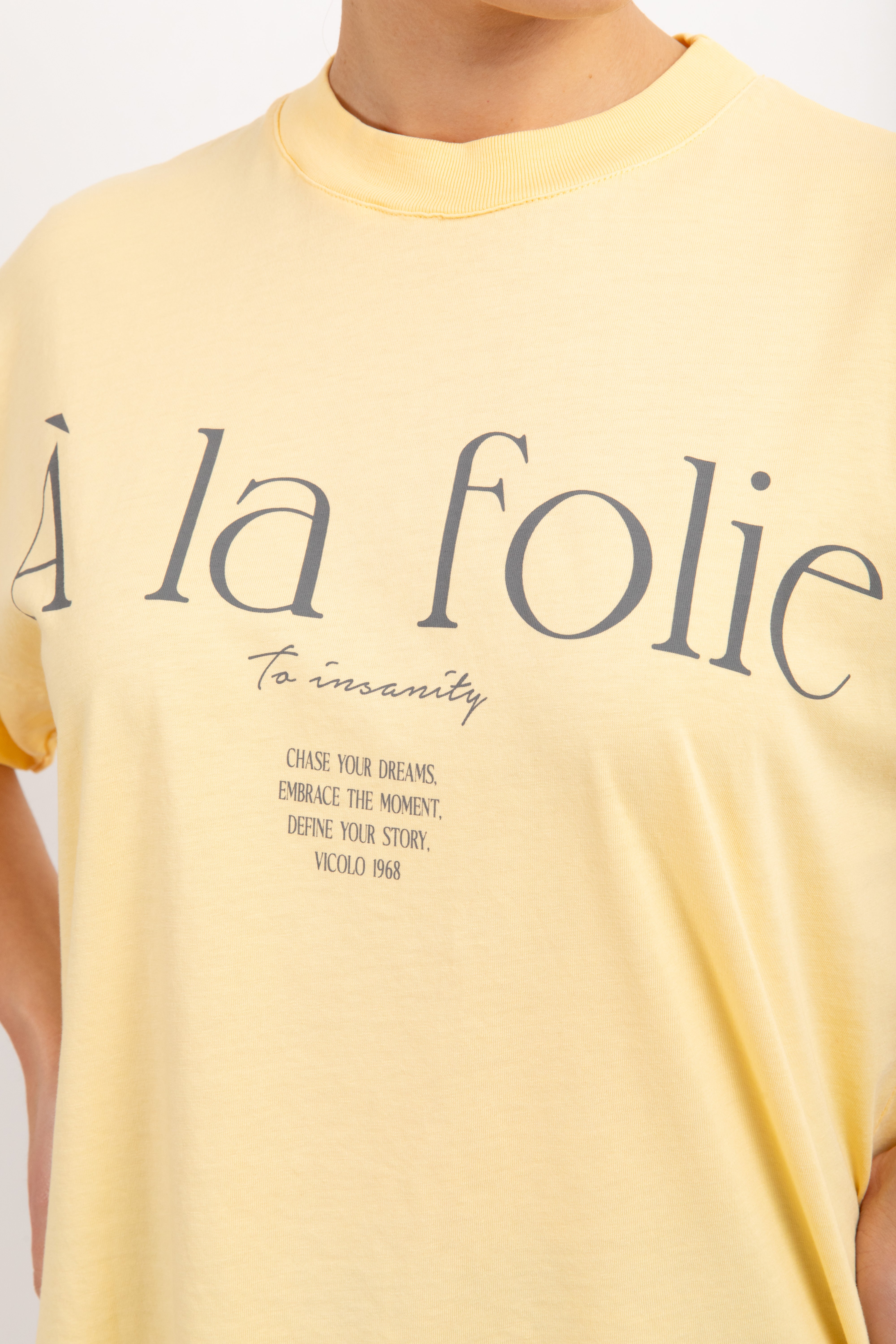 T-shirt over-size "A la folie" ViCOLO