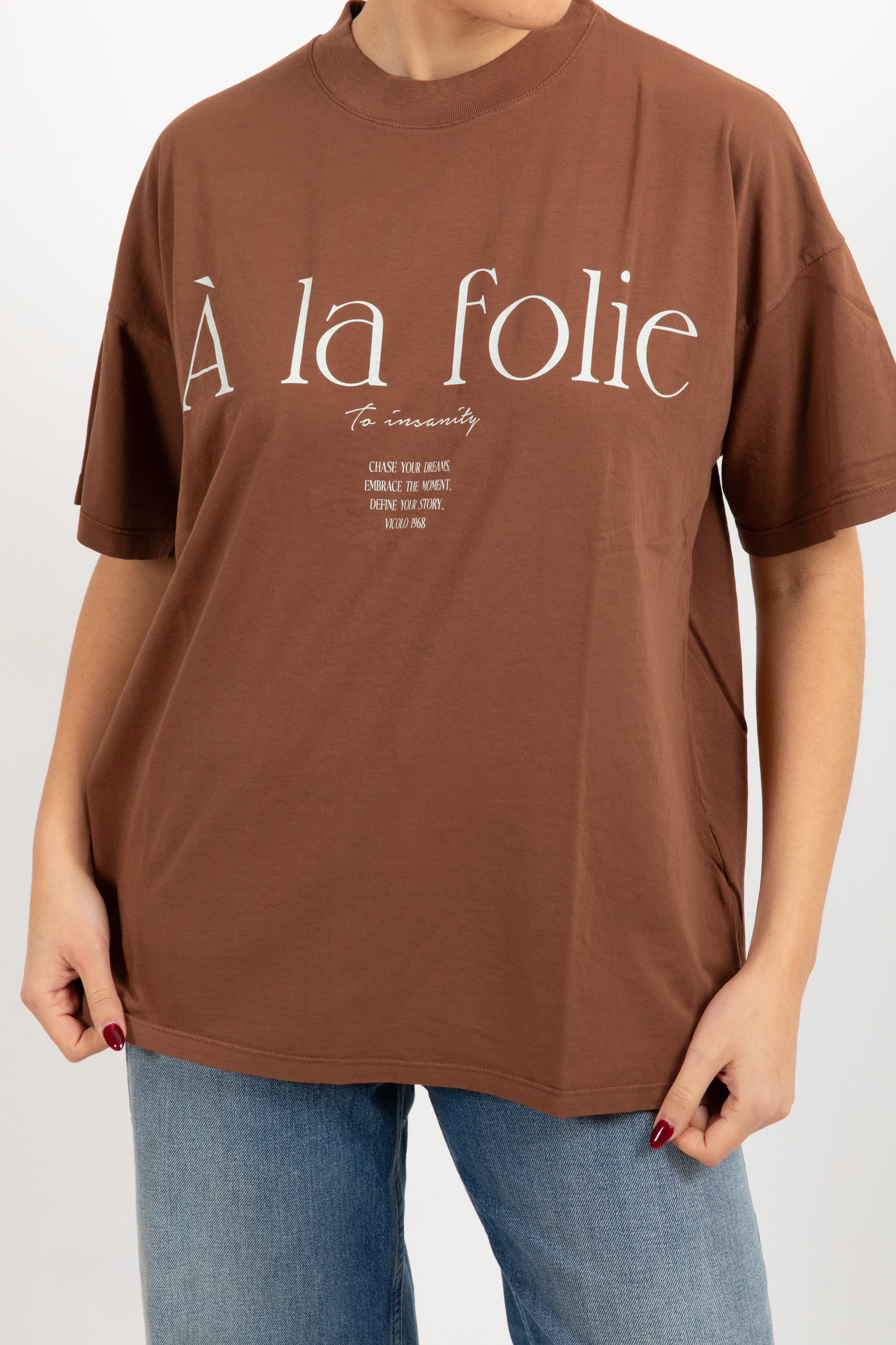 T-shirt over-size "A la folie" ViCOLO