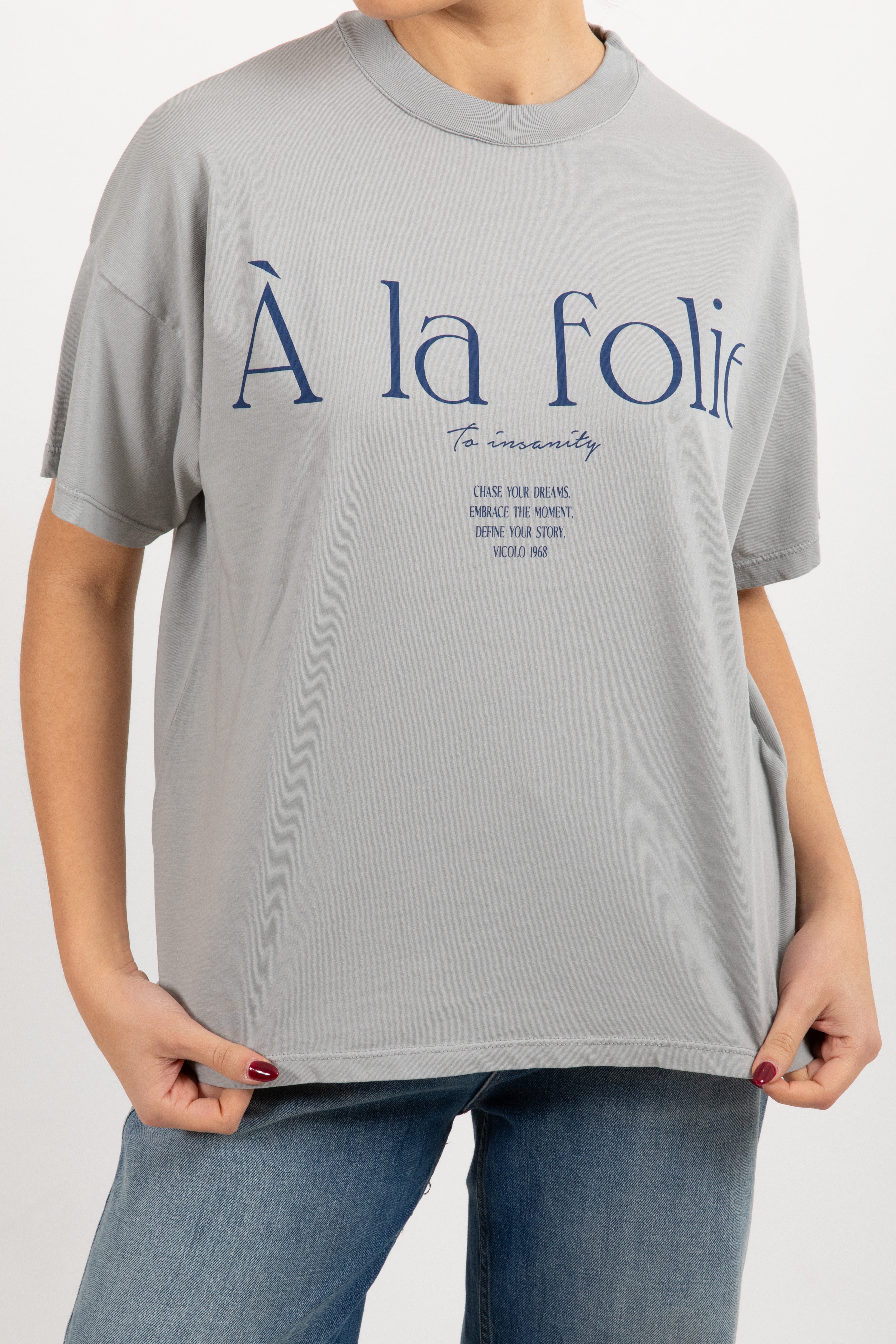 T-shirt over-size "A la folie" ViCOLO