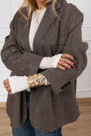 Giacca over-size con bracciale variante beige Susy Mix