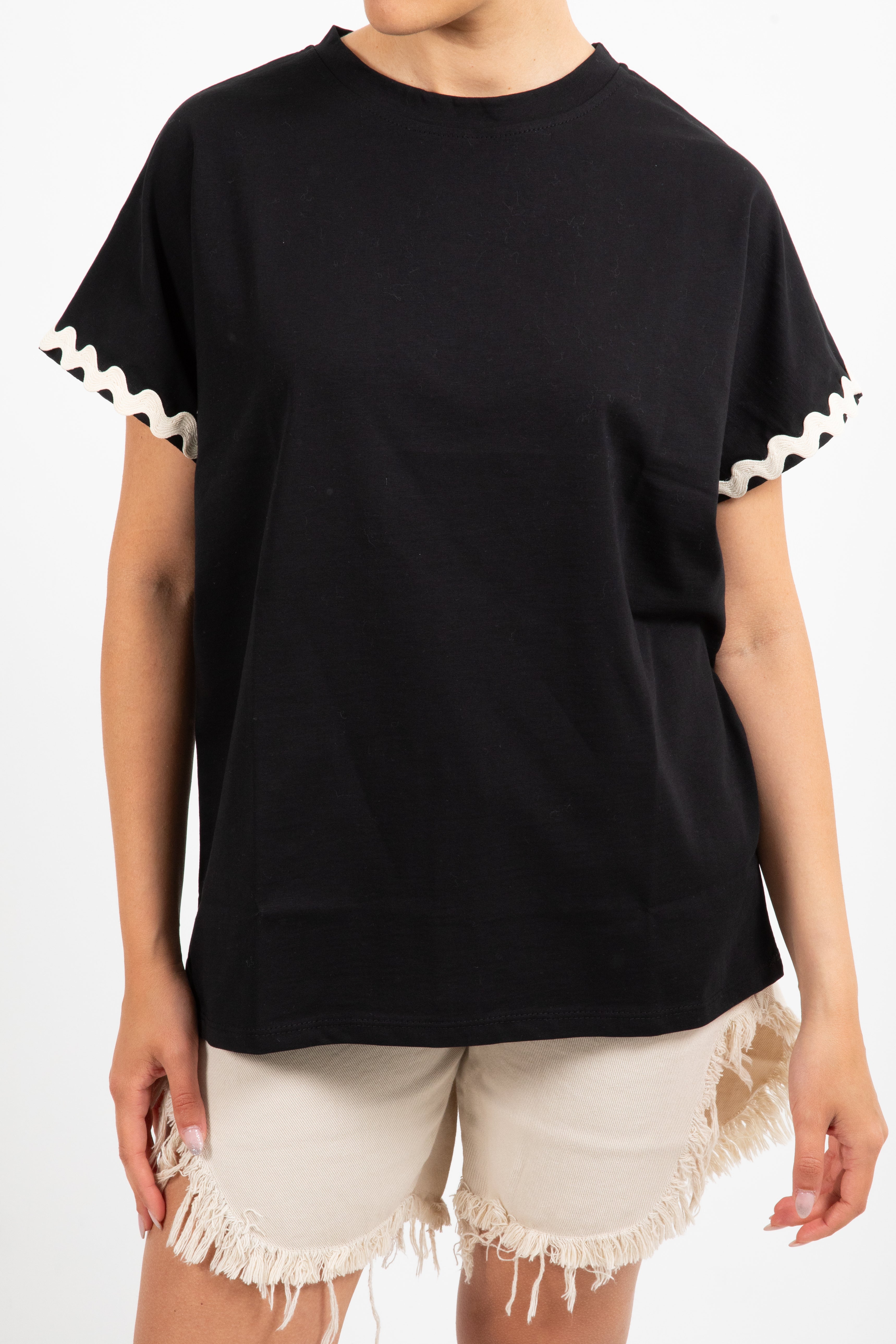 T-shirt con passamaneria onda Susy Mix