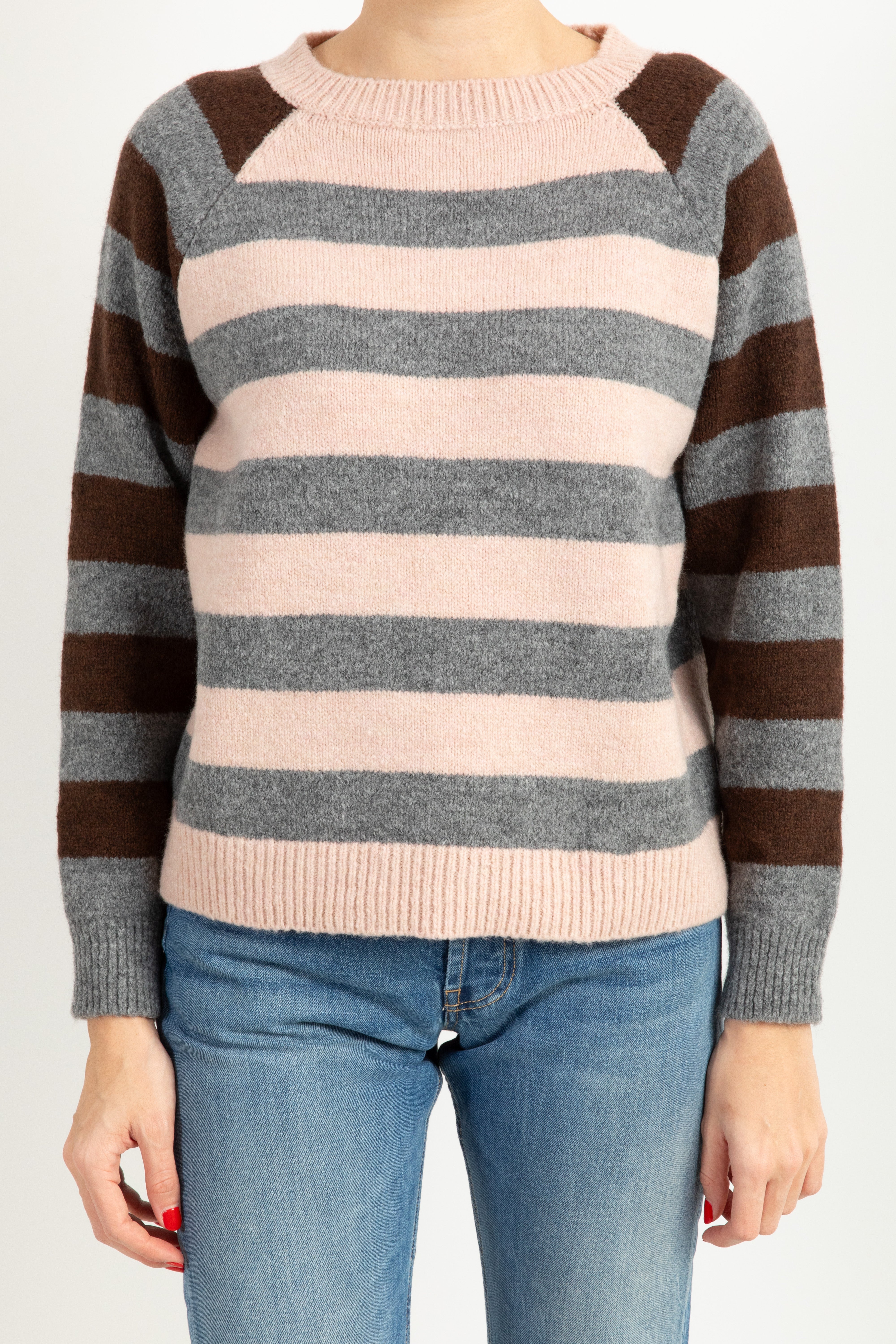 Pull a righe con manica raglan Susy Mix