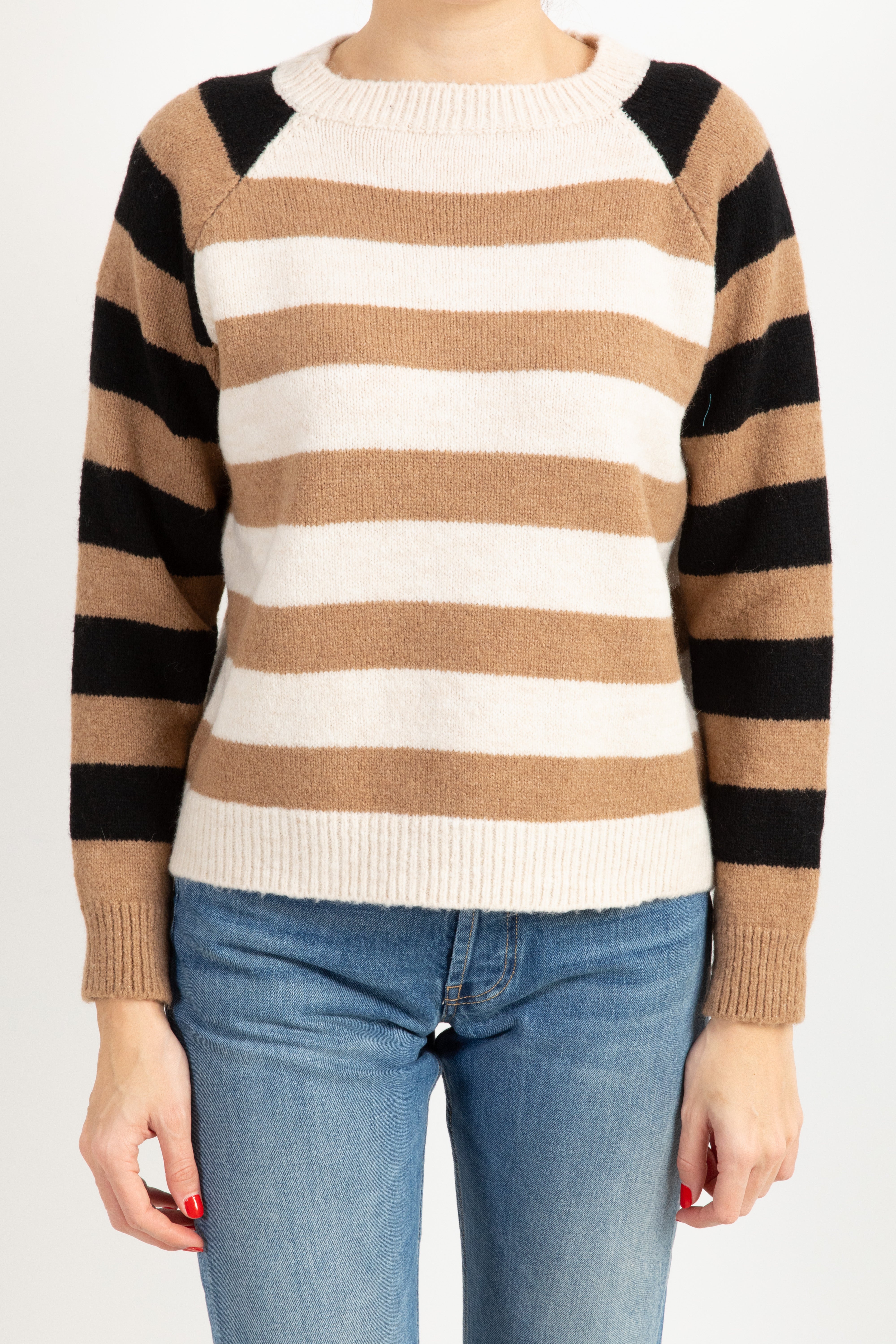 Pull a righe con manica raglan Susy Mix