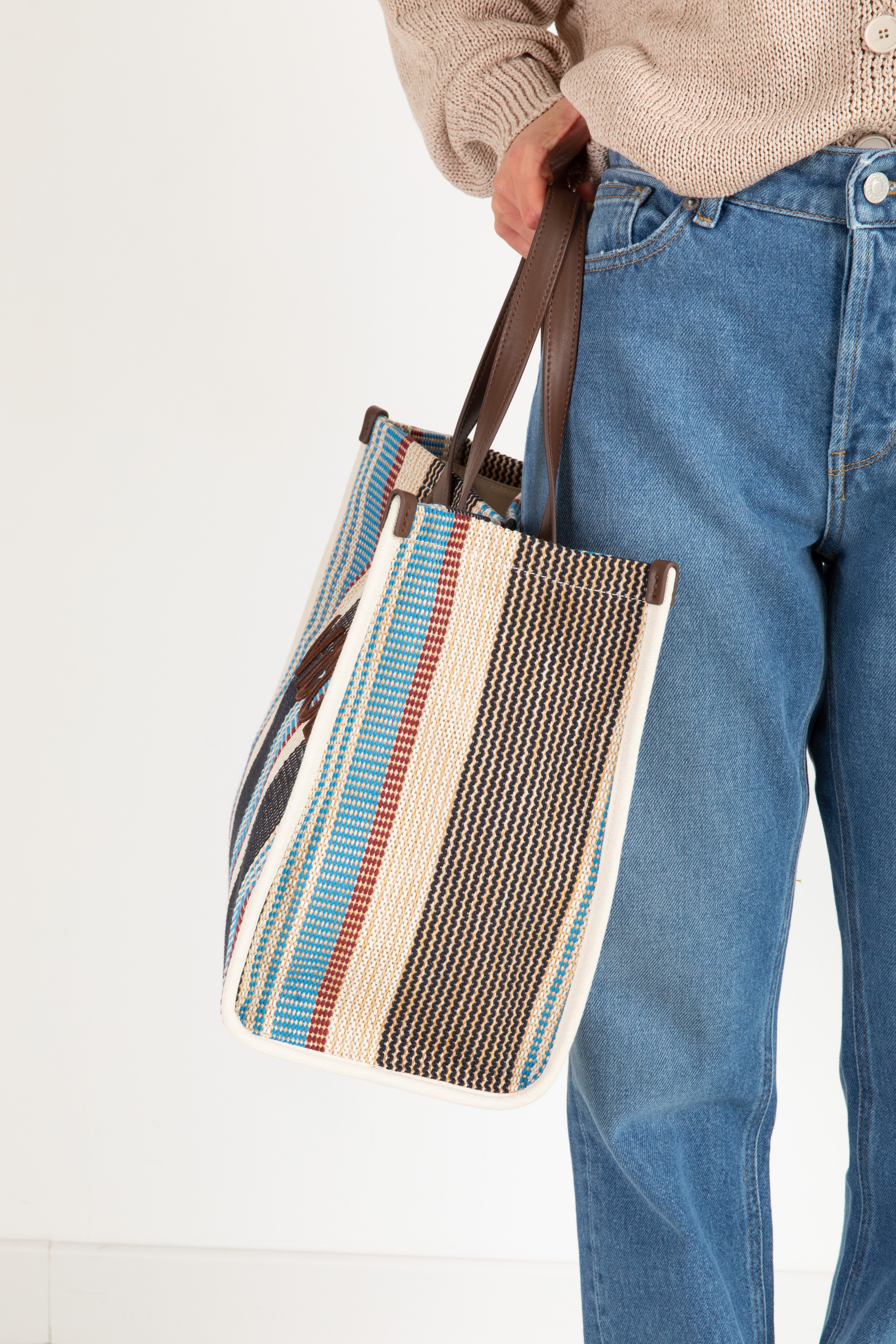 Borsa striped Positano ViCOLO