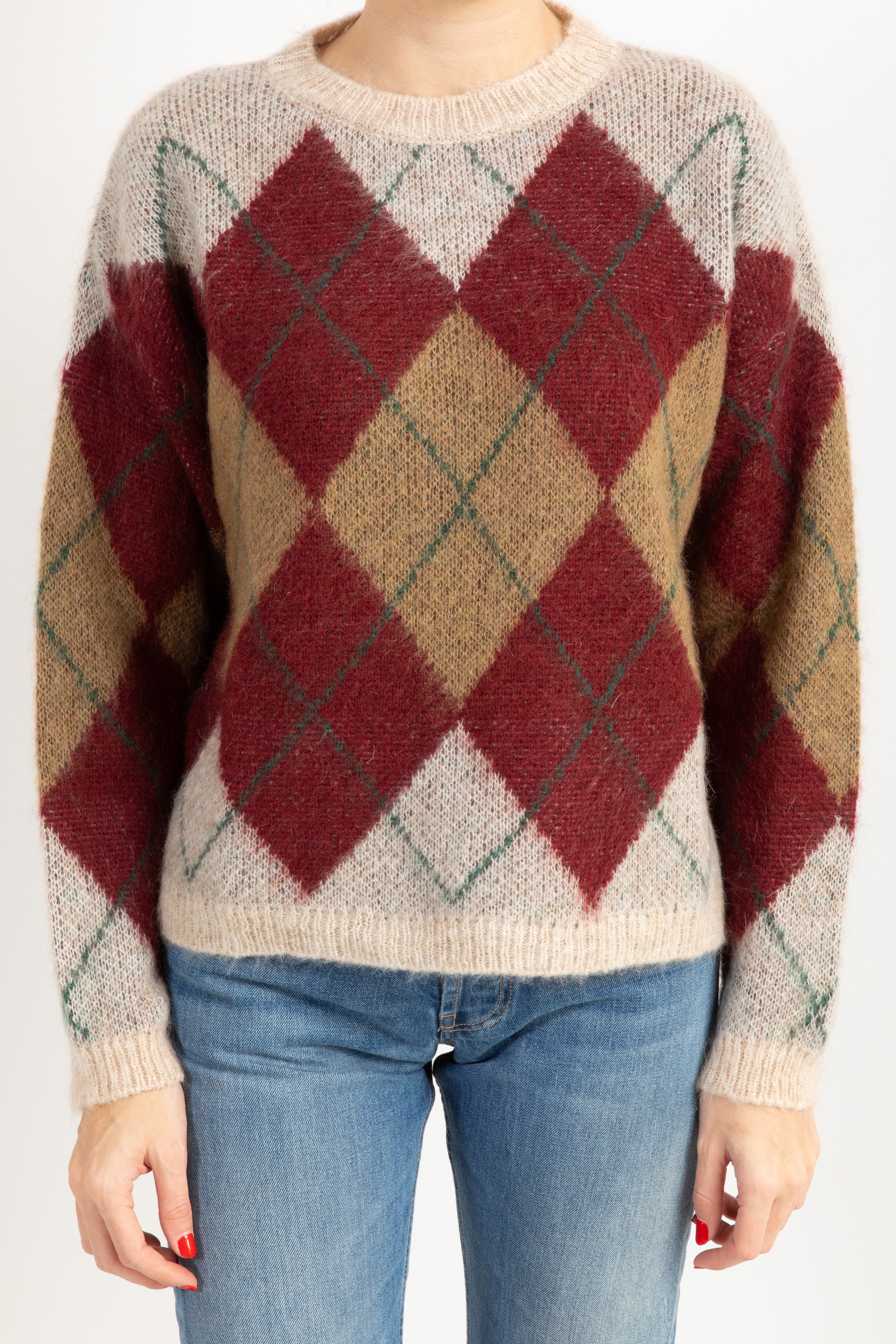 Pull mohair a rombi Tensione IN