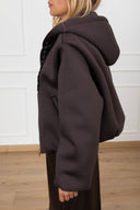 Bomber in neoprene con cappuccio variante moro Haveone