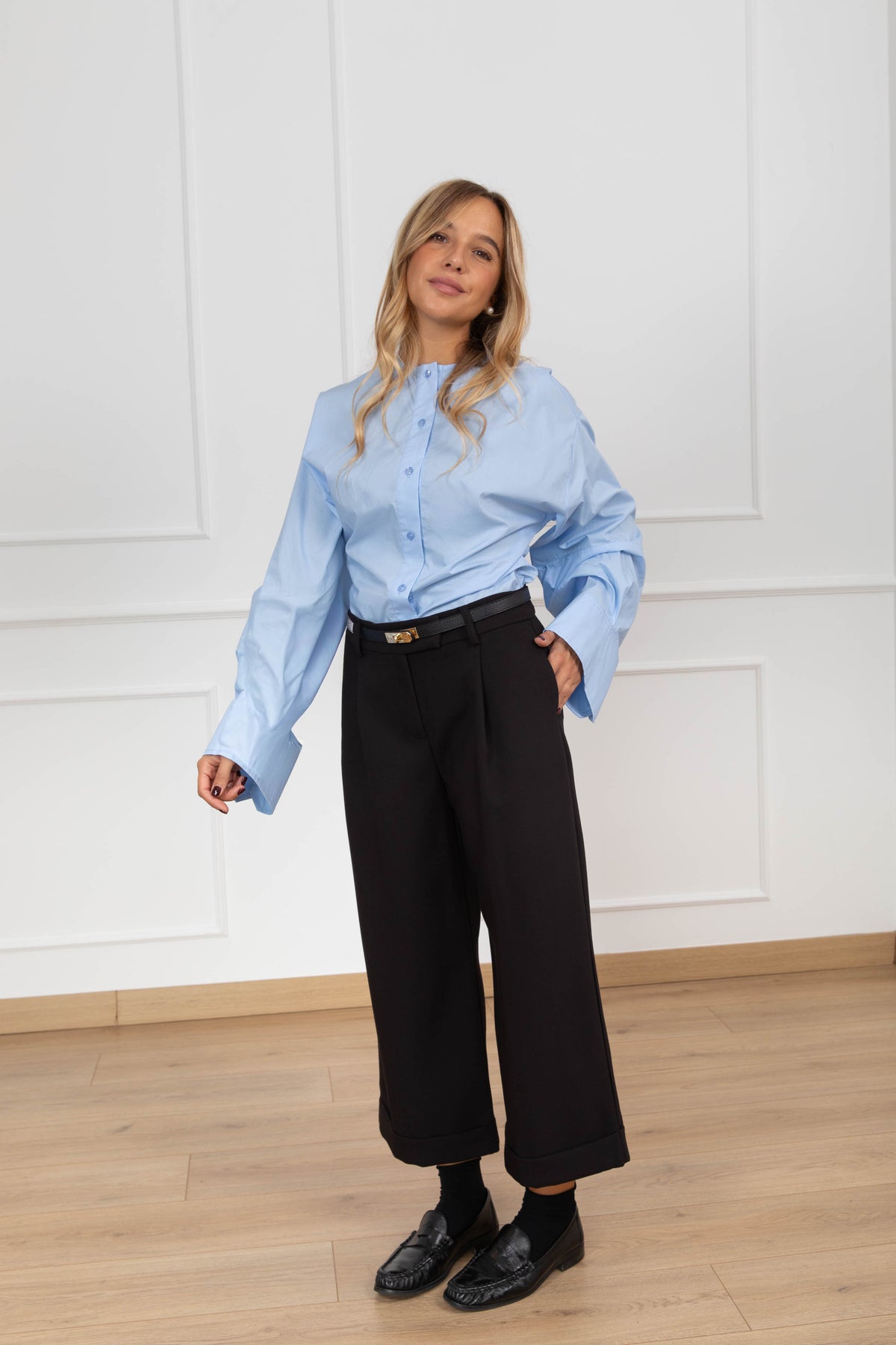 Pantalone 3/4 sartoriale con pinces Tensione IN