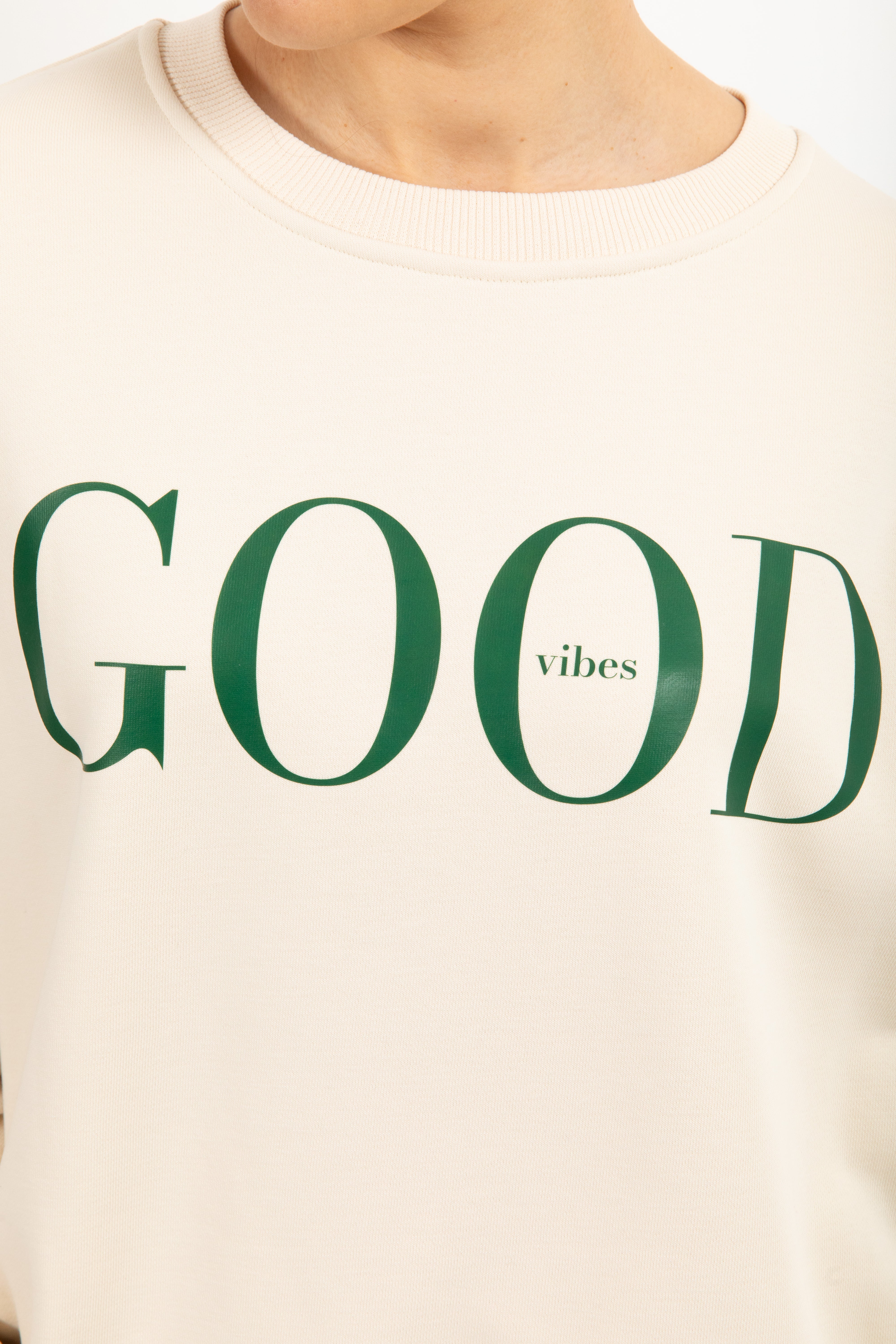 Felpa girocollo "Good vibes" ViCOLO