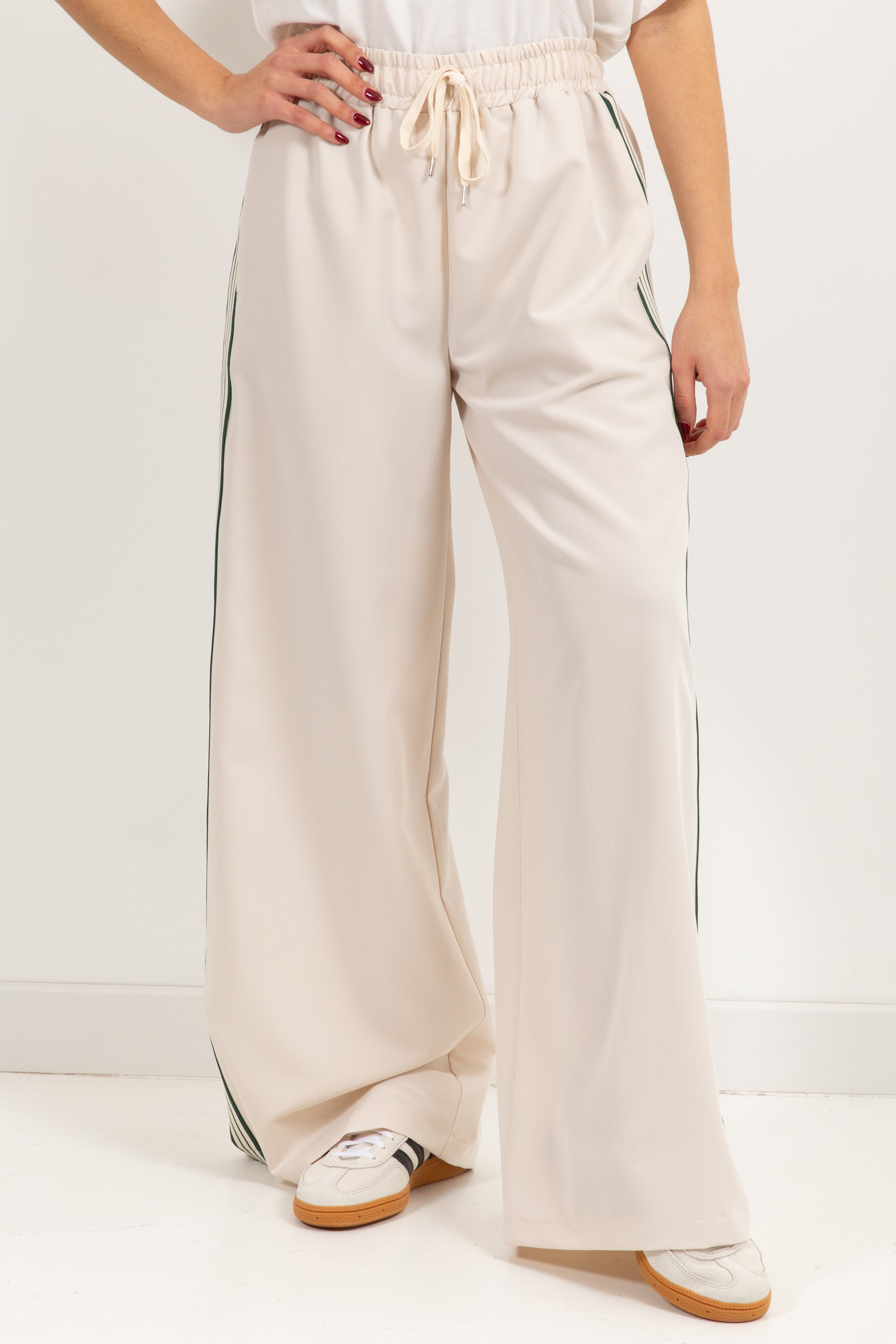 Pantalone gamba dritta con banda laterale ViCOLO