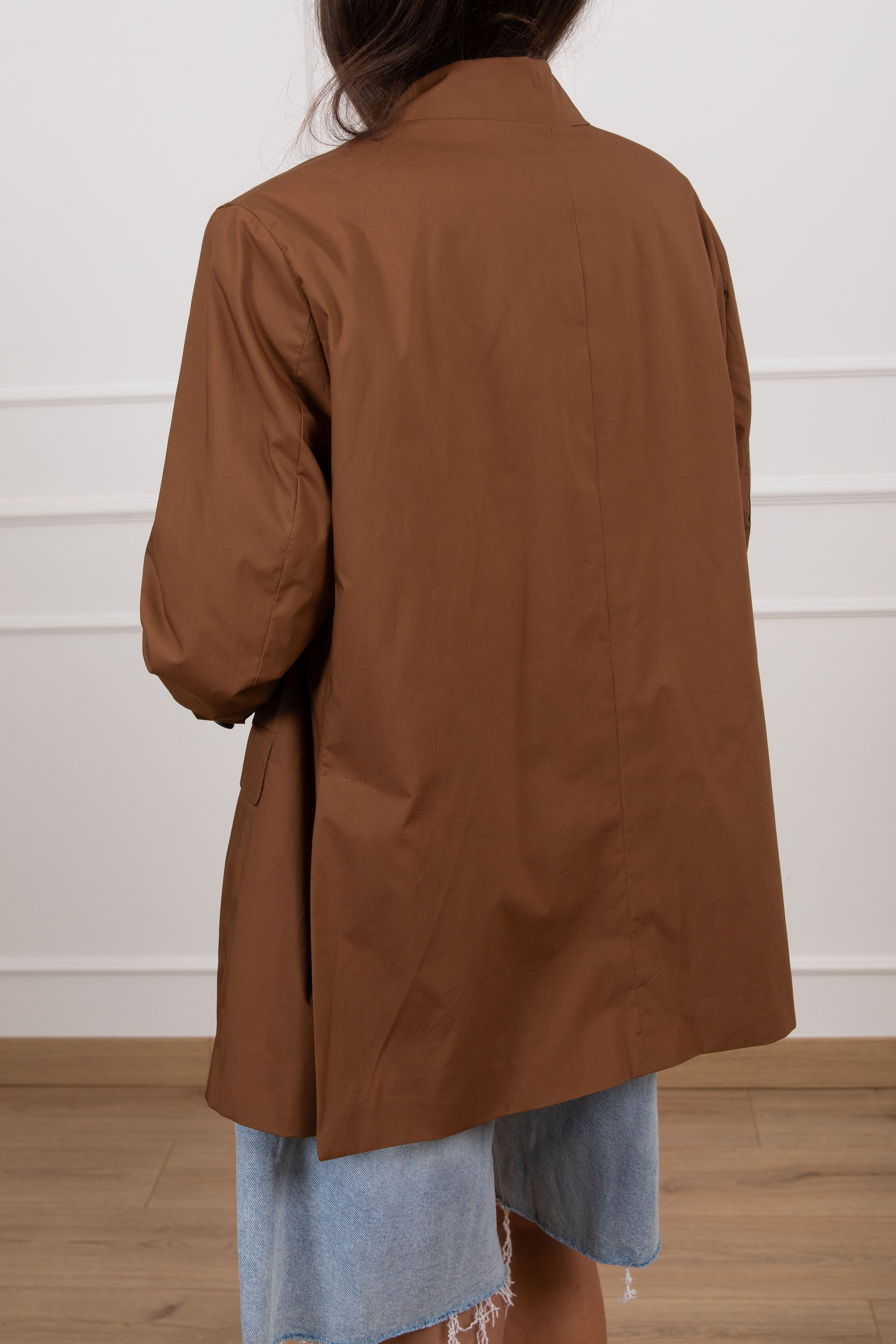 Giacca over-size 2 bottoni in cotone leggero ViCOLO
