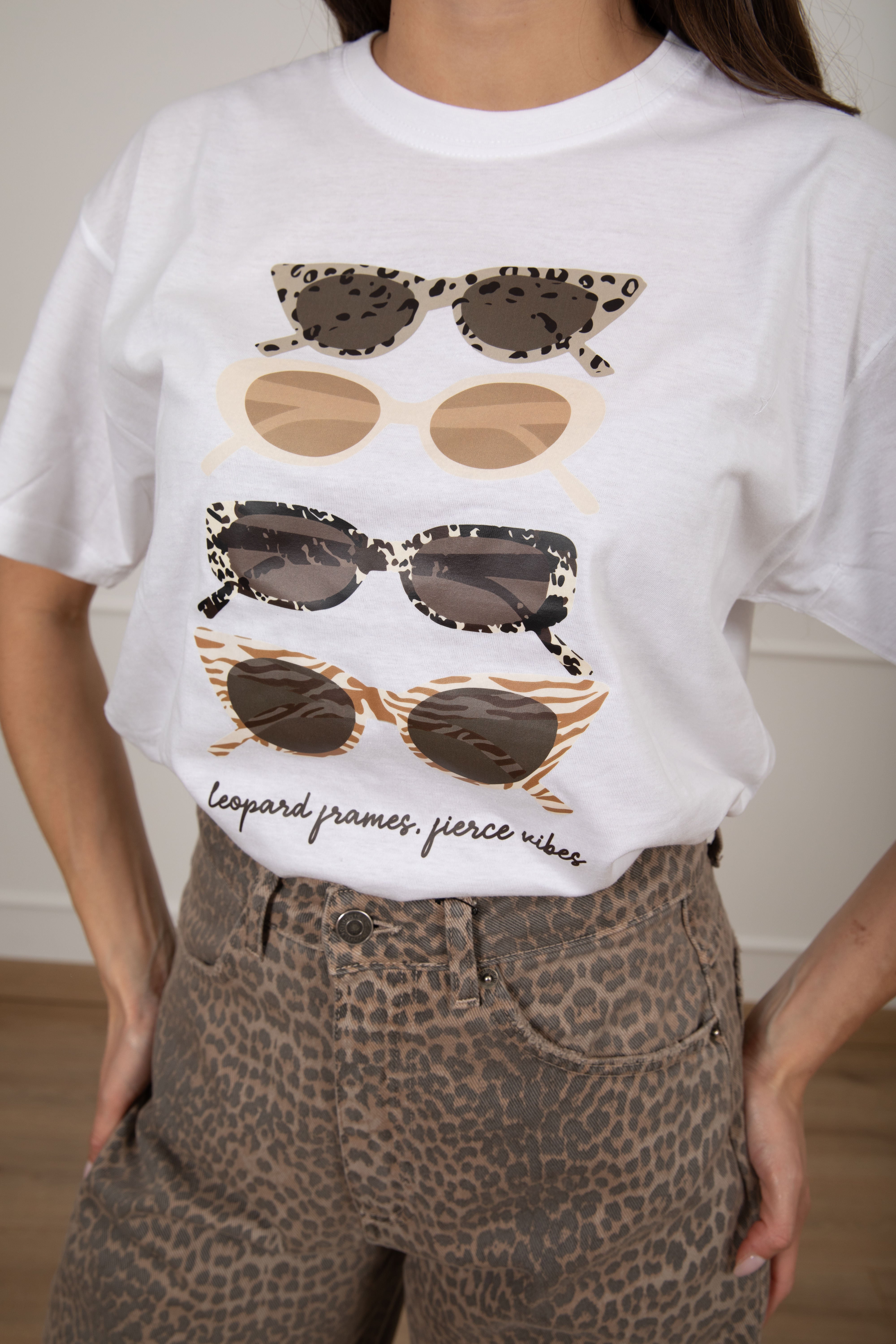 Maxi t-shirt occhiali Susy Mix
